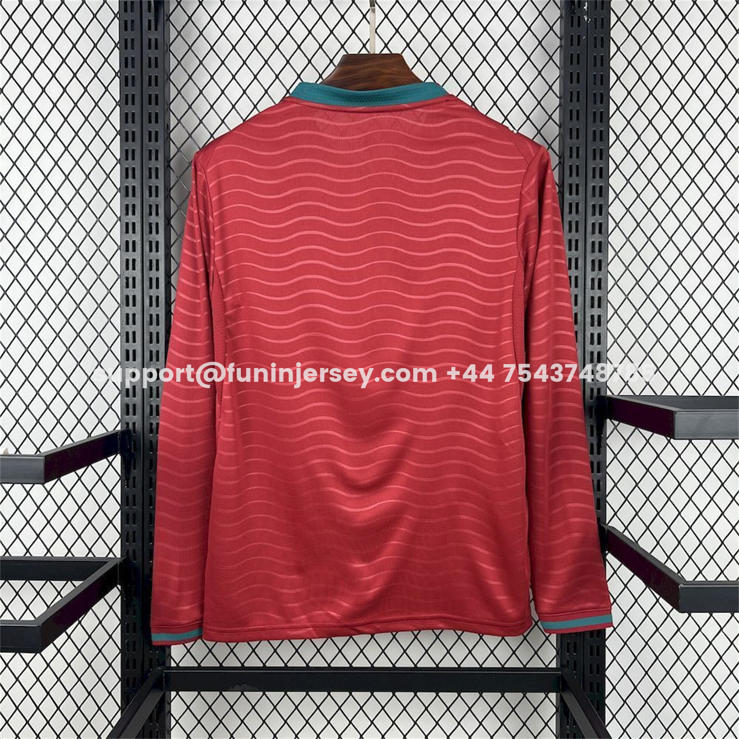 Funinjersey-Portugal 2026 Home Long Sleeves Jersey - Fans Version