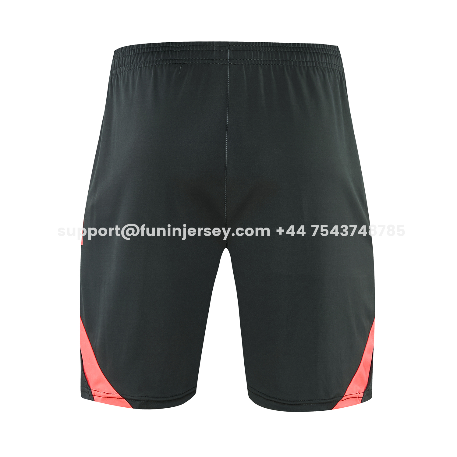 Funinjersey-Bayern Munich 25-26 Vest Training Set - Coral With Black Accents Top & Black With Coral Accents Pants