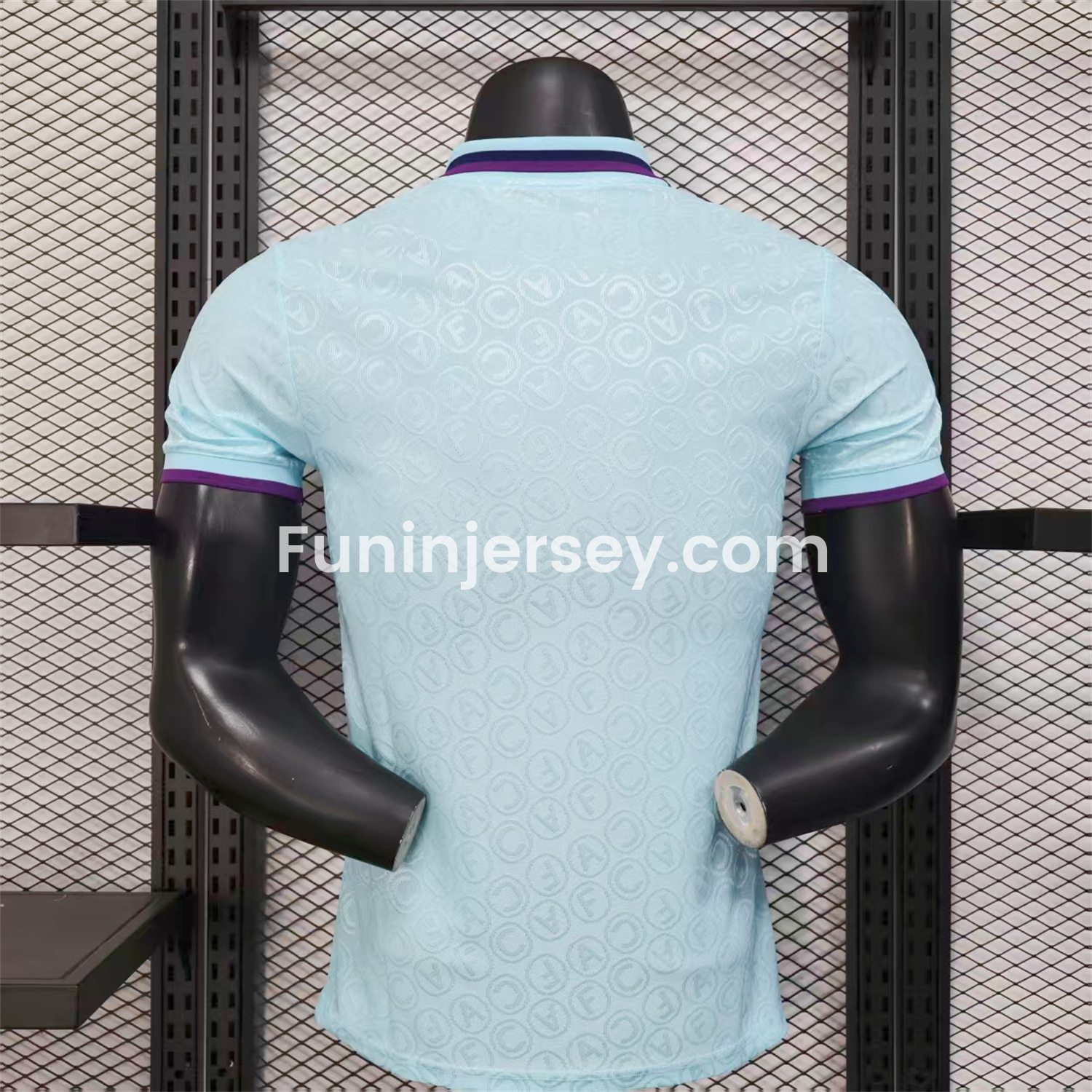Funinjersey-Arsenal 25-26 Light Blue POLO Letter Pattern Special Jersey - Player Version