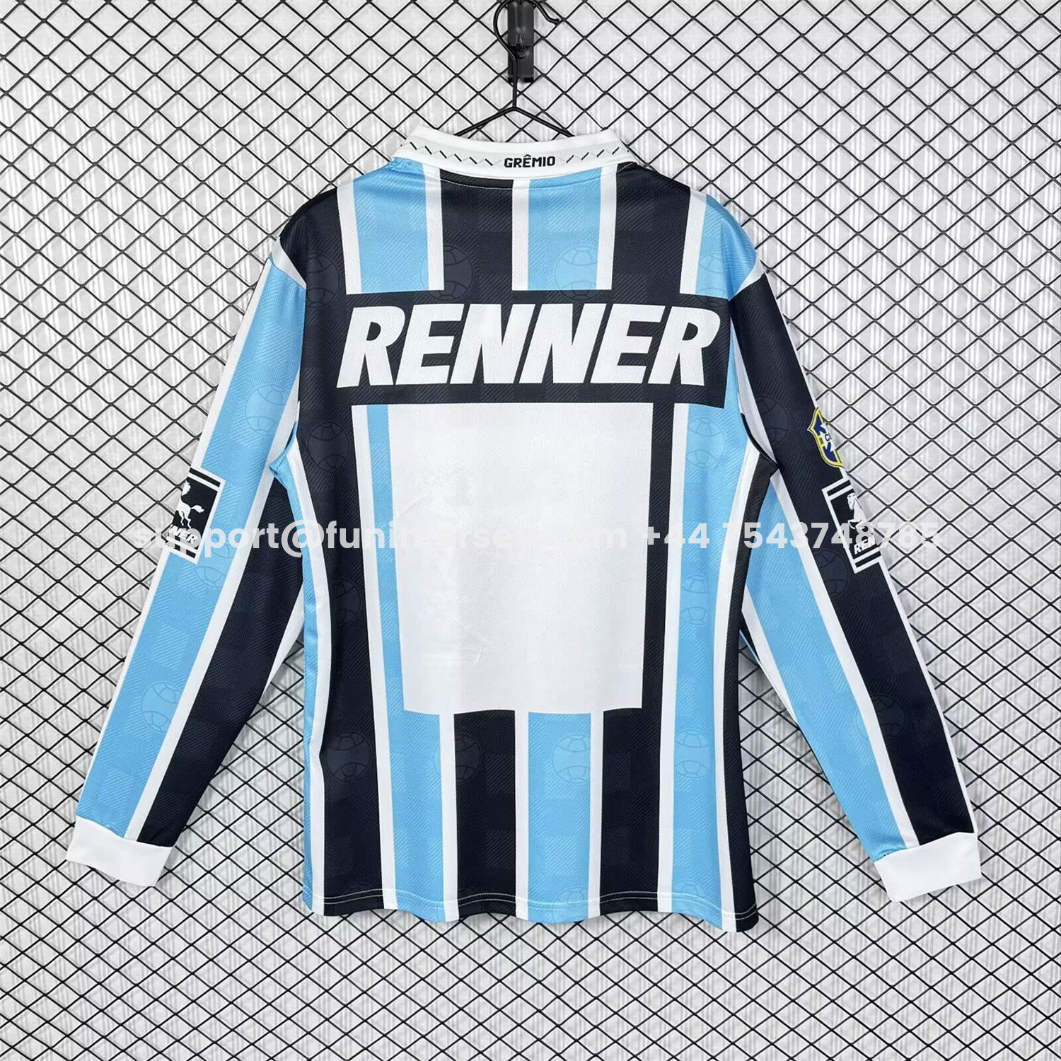 Funinjersey-Retro Gremio 1997 Home Long Sleeves Jersey - Fans Version