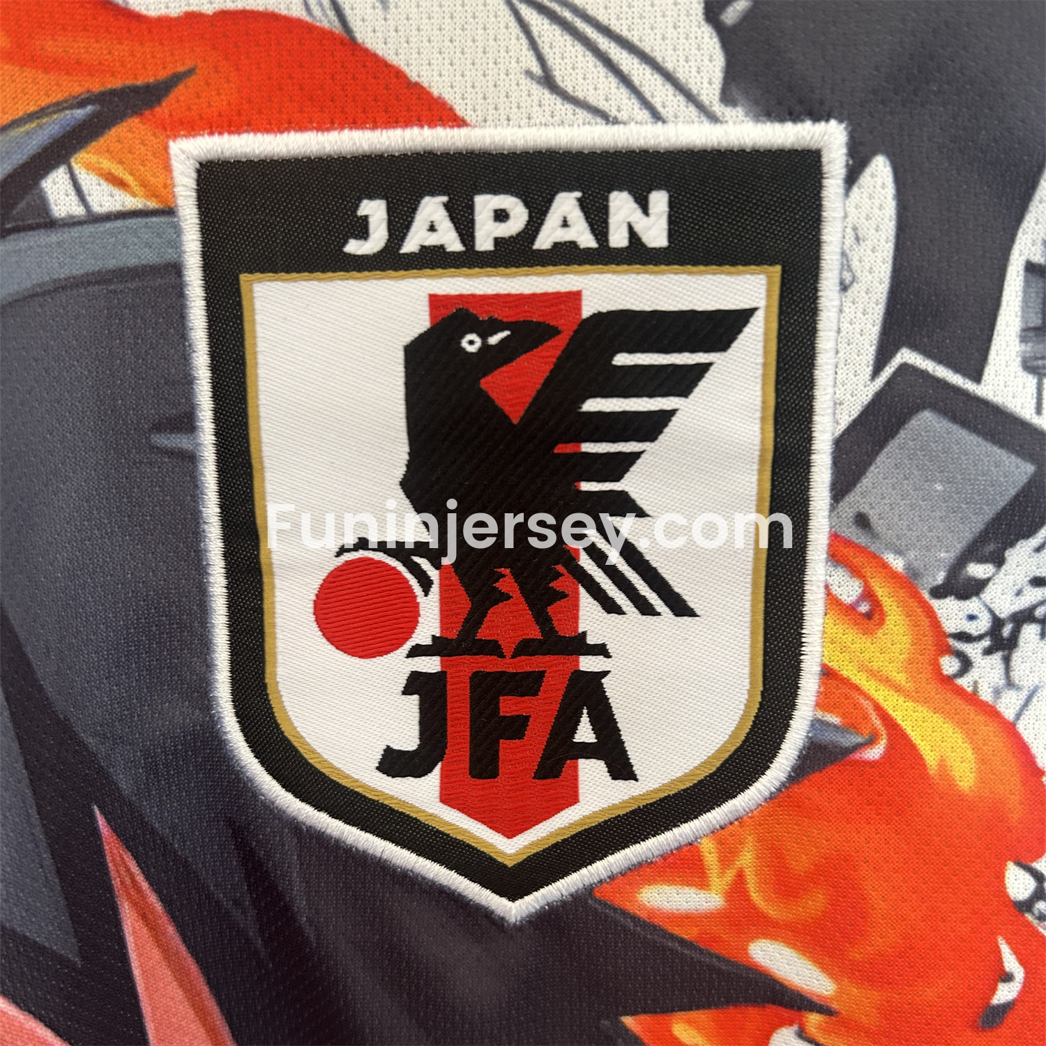 Funinjersey-Japan 25-26 One Piece Luffy Flame Fist Special Edition Jersey - Fans Version