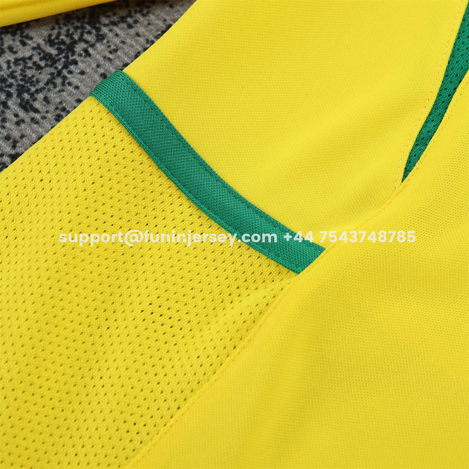 Funinjersey-Retro Brazil 2002 Home Long Sleeves Kids Kit