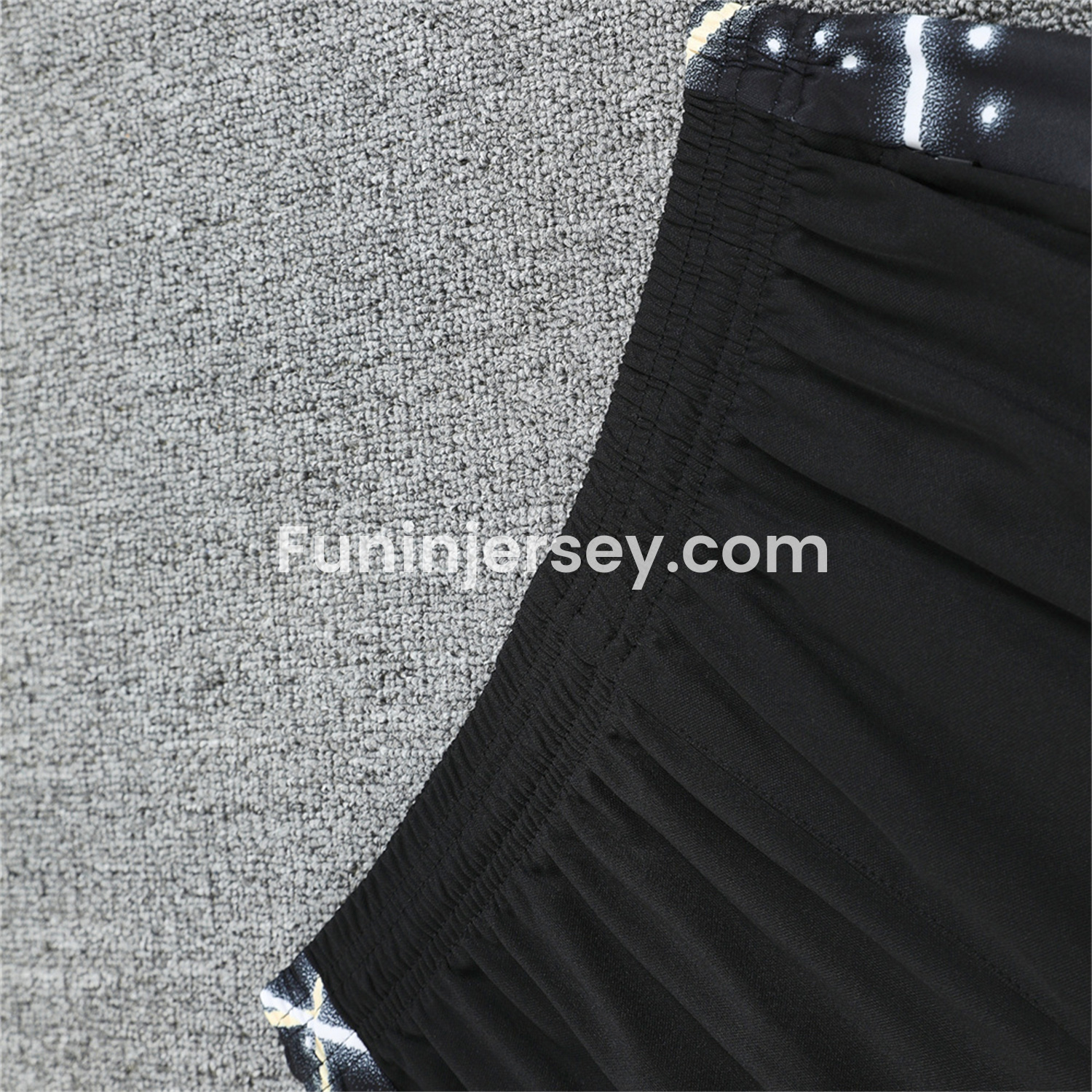 Funinjersey-C.H.E.L.S.E.A 25-26 Vest Training Set - Yellow Fluorescent Rays Black Vest & Black Shorts