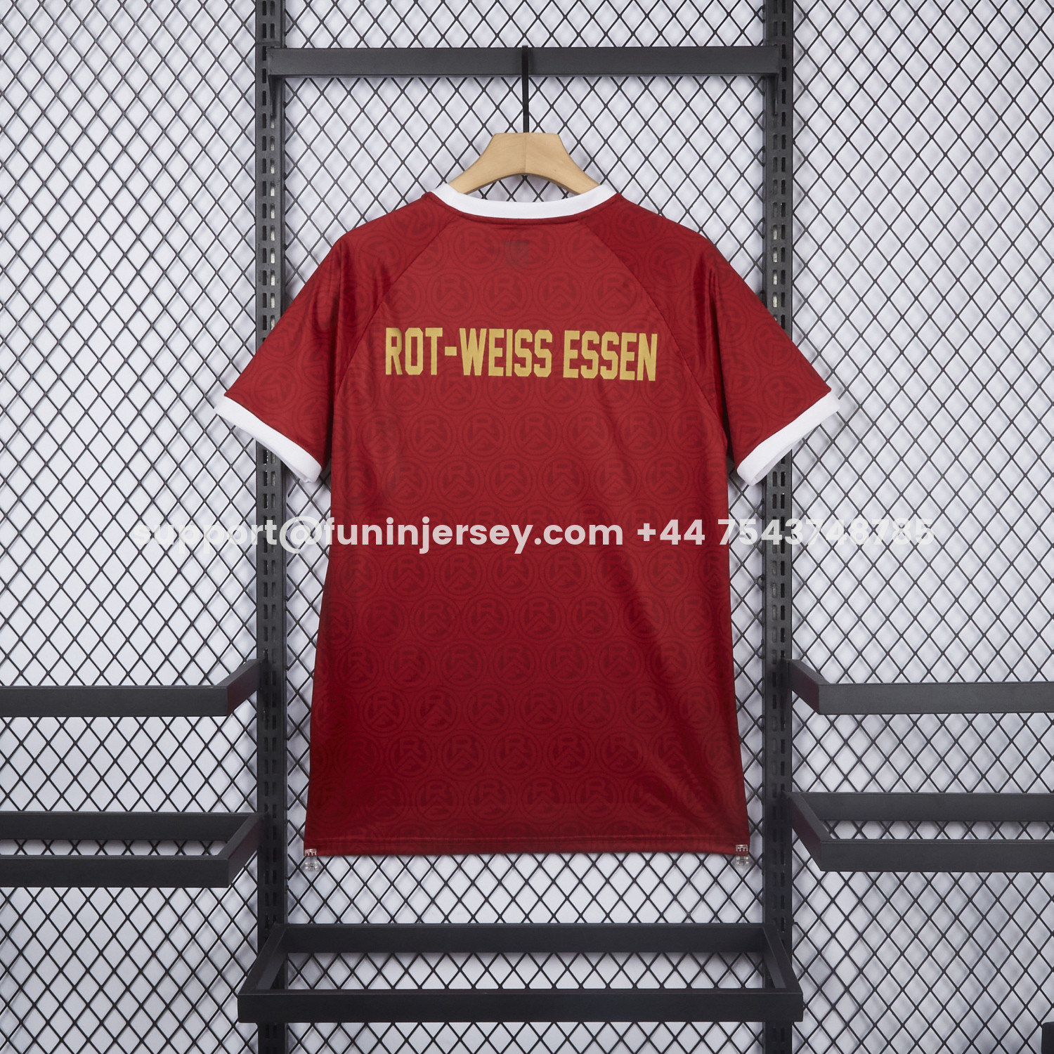 Funinjersey-Rot-Weiss Essen 25-26 100th Anniversary Jersey - Fans Version