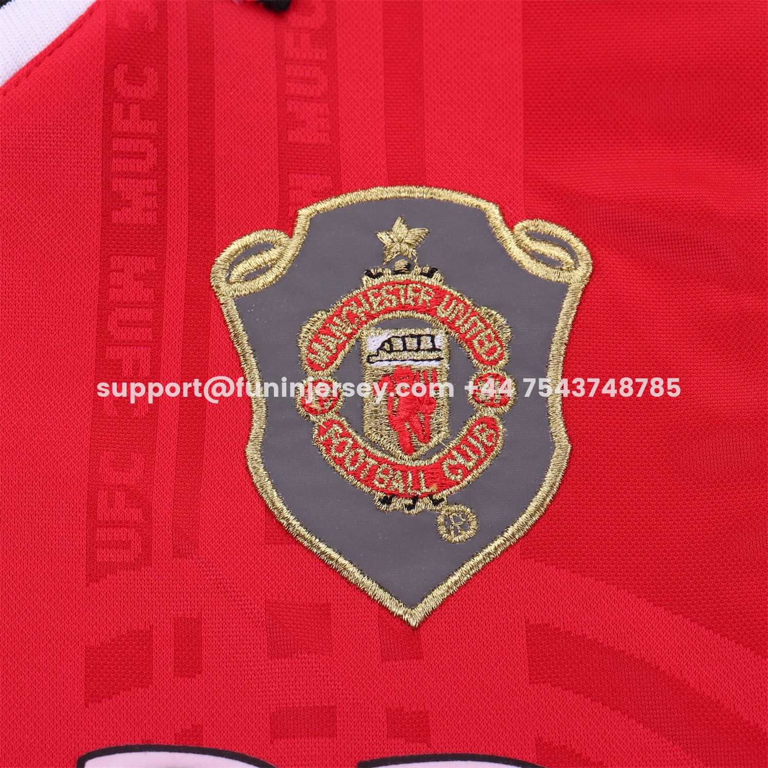 Funinjersey-Retro Manchester United 1999-00 Home Kids Kit