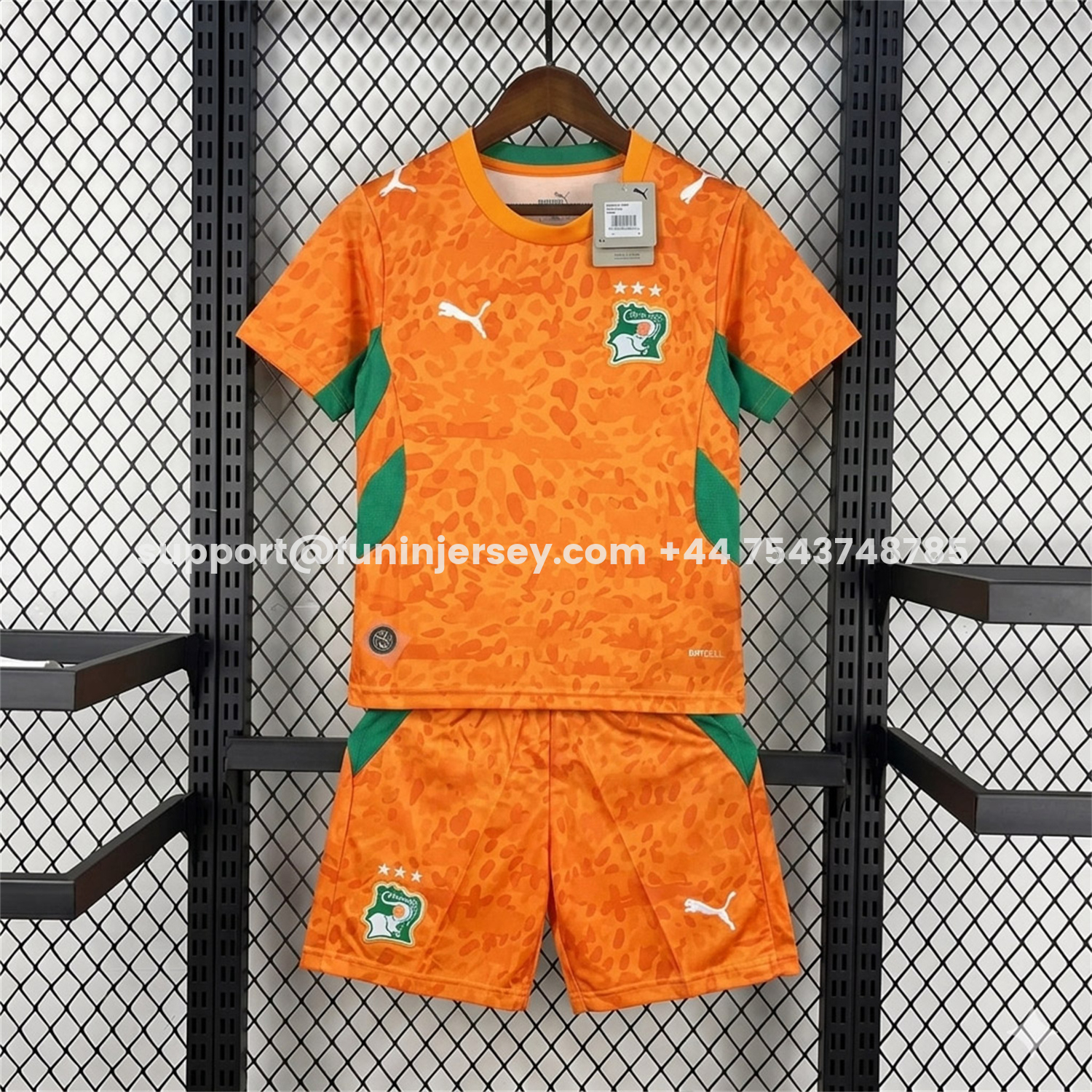 Funinjersey-Ivory Coast 2026 Home Kids Kit