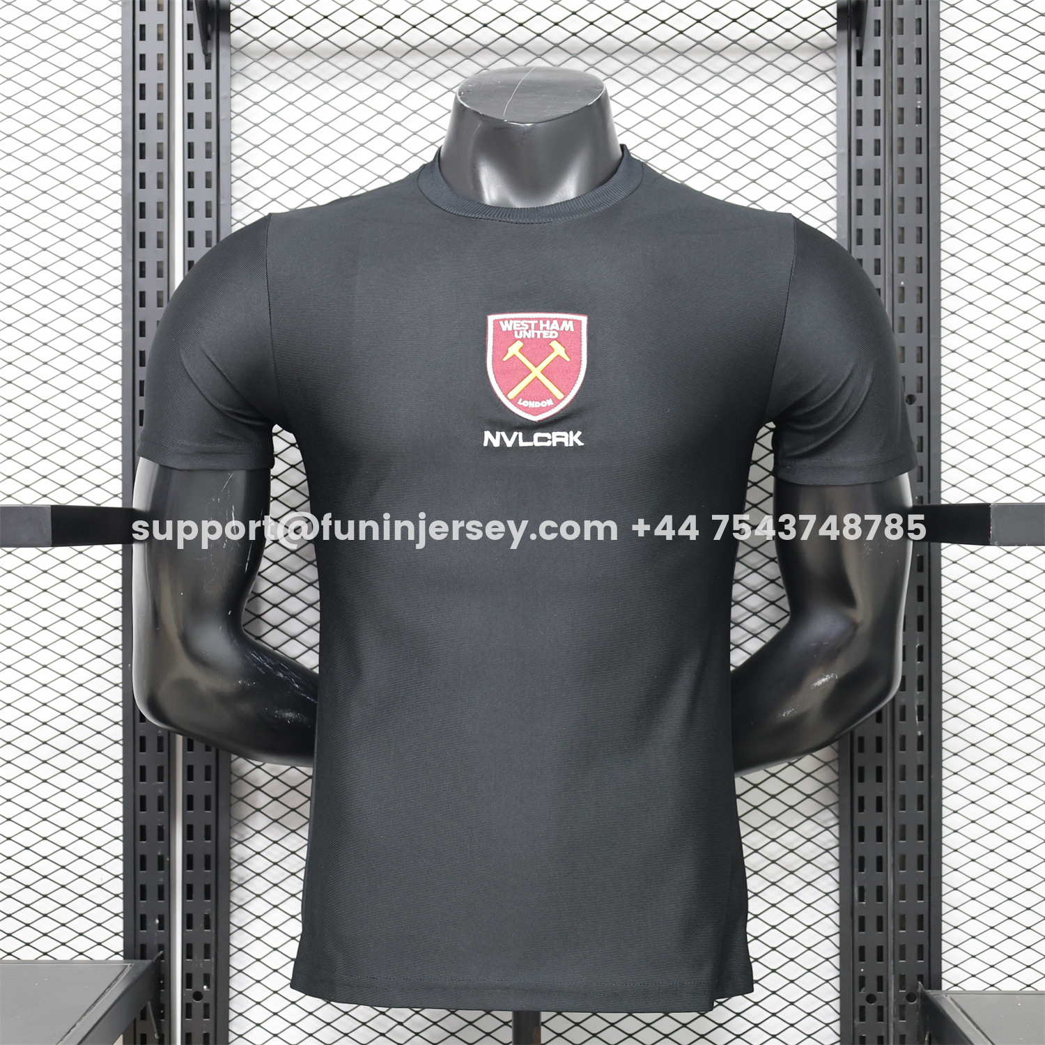 Funinjersey-West Ham United 26-27 Retro Casual Style Black Polo Jersey - Player Version