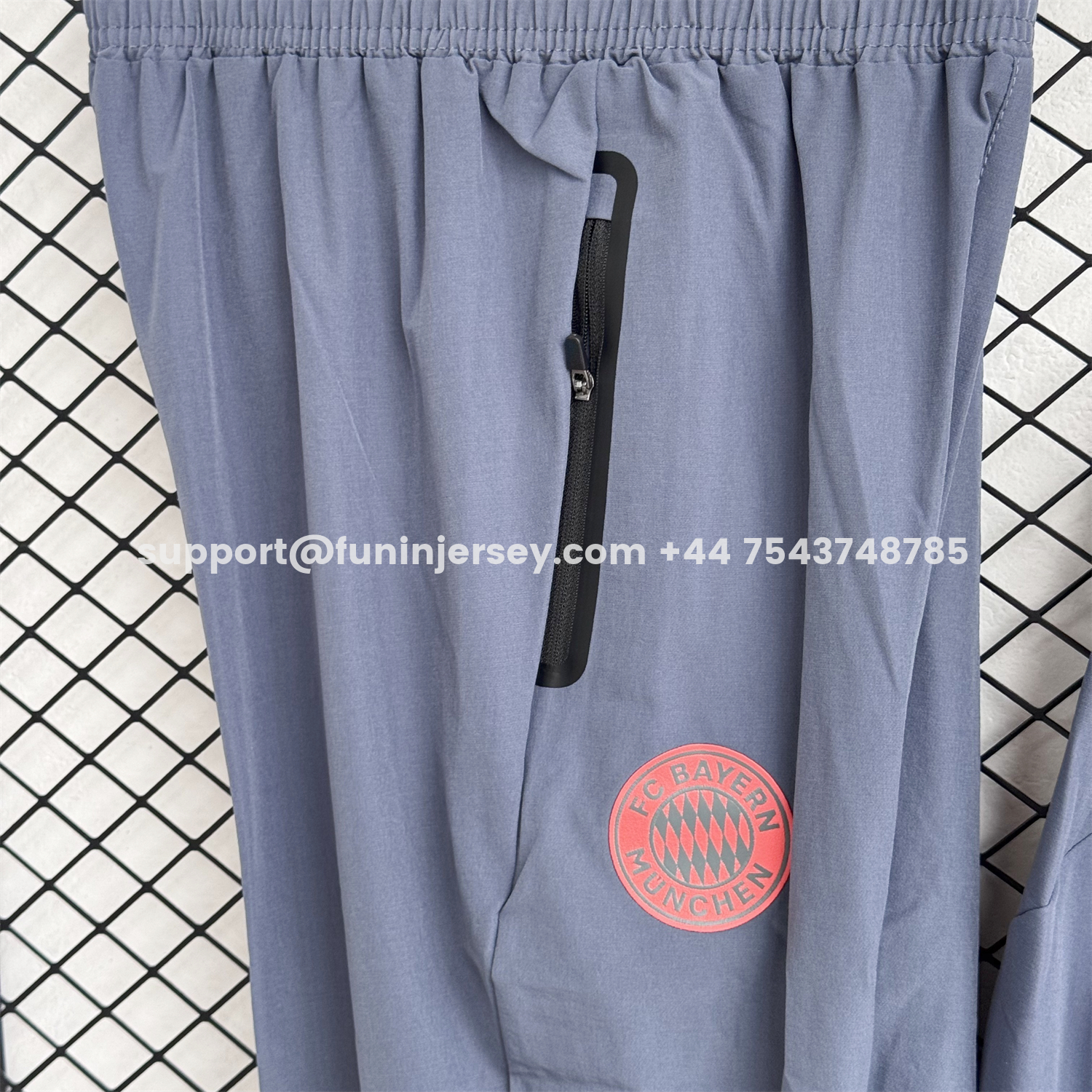 Funinjersey-Bayern Munich 25-26 Windbreaker Training Set - Grey Top and Pants