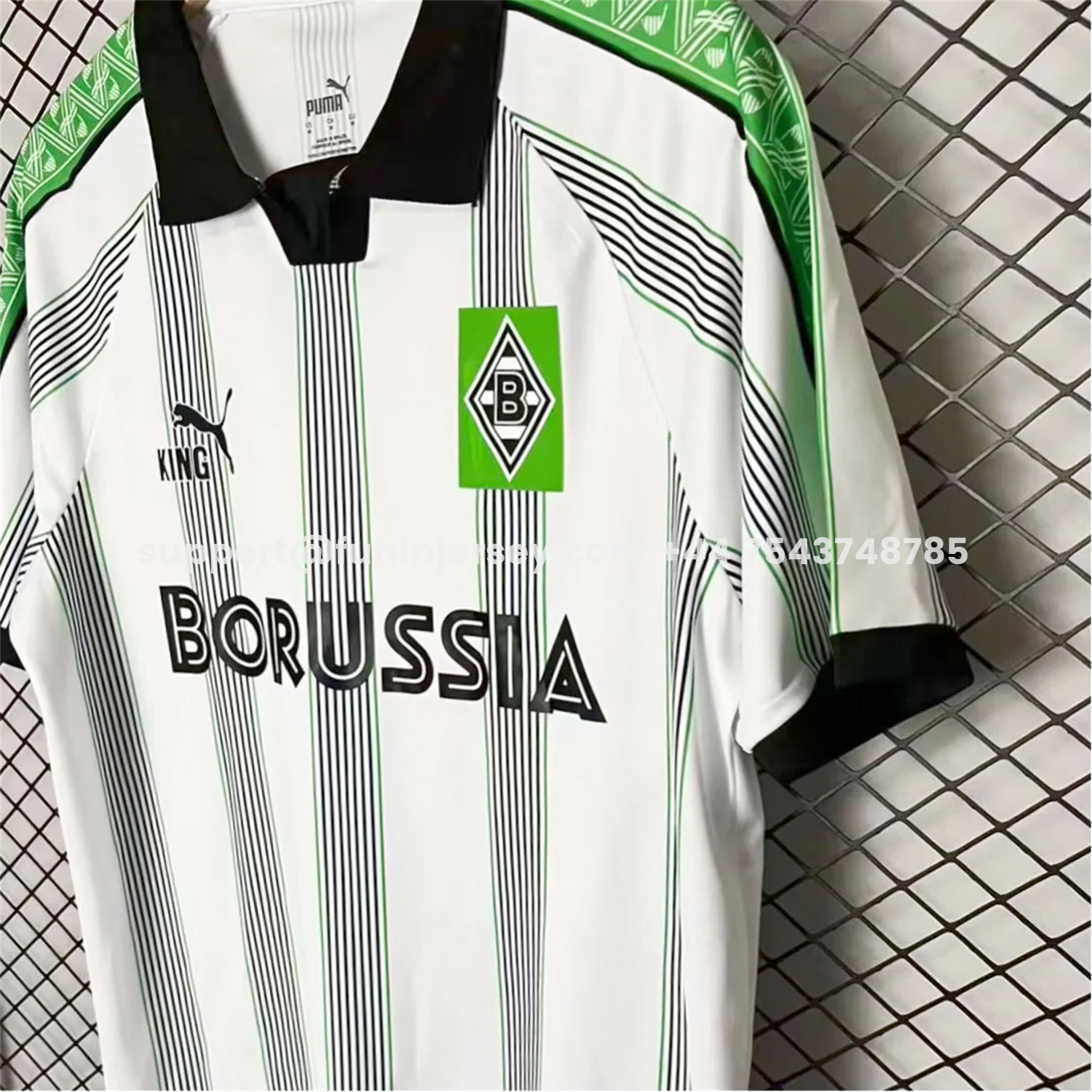 Funinjersey-Borussia Mönchengladbach 25-26 King Retro Style Special Jersey - Fans Version