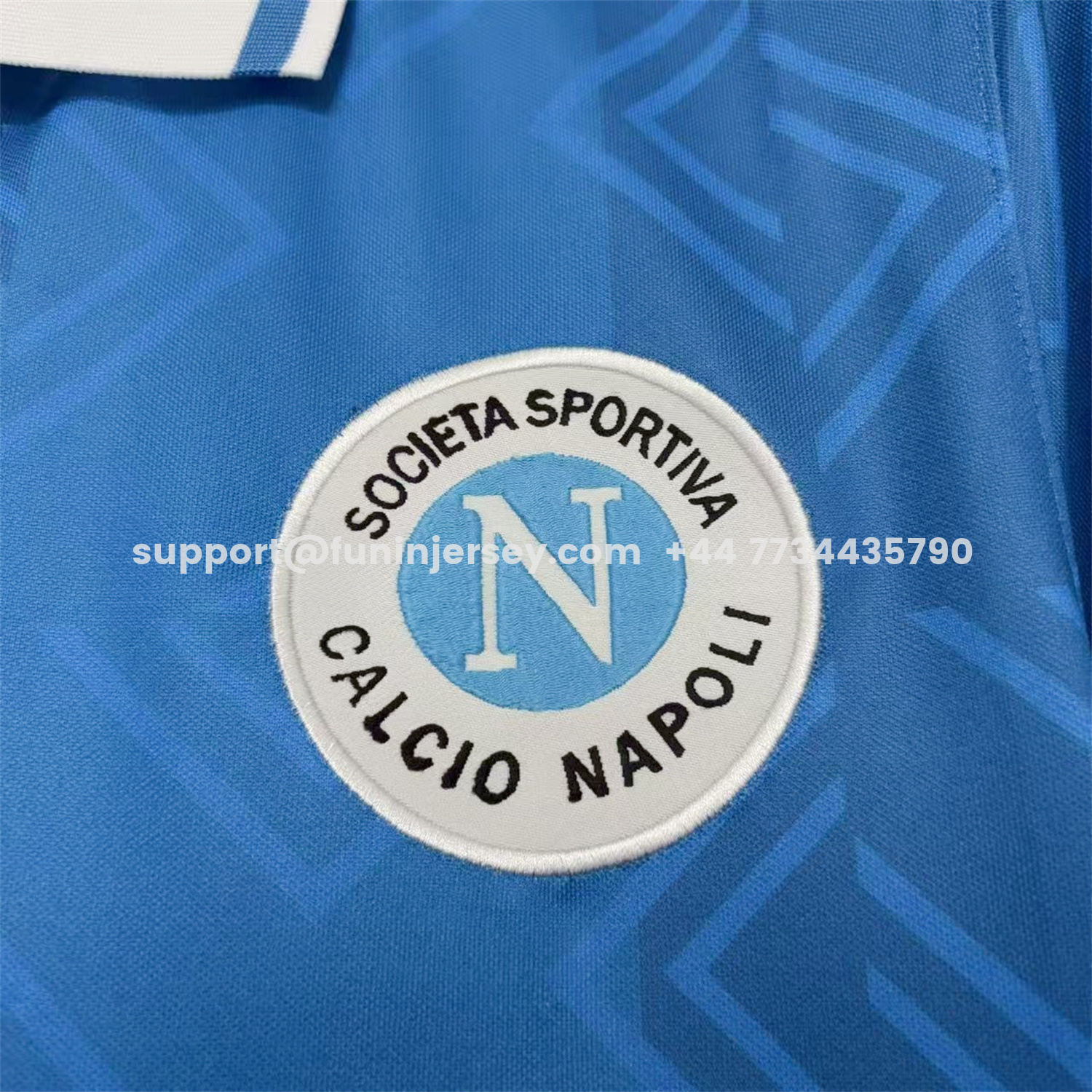 Funinjersey-Retro Napoli 1993-94 Home Blue Jersey