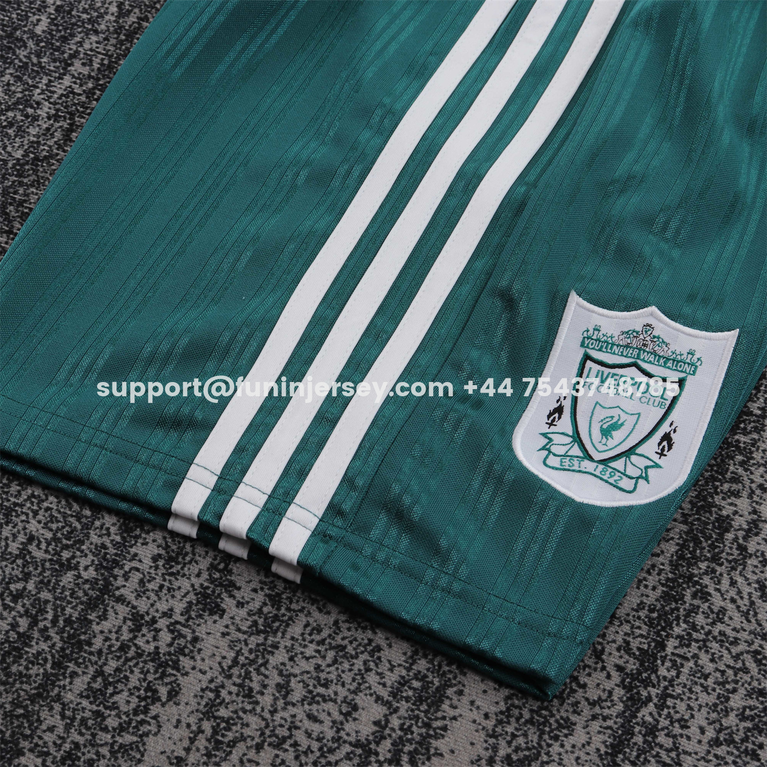 Funinjersey-Retro Liver.pool 1995-96 Away White And Green Kids Kit