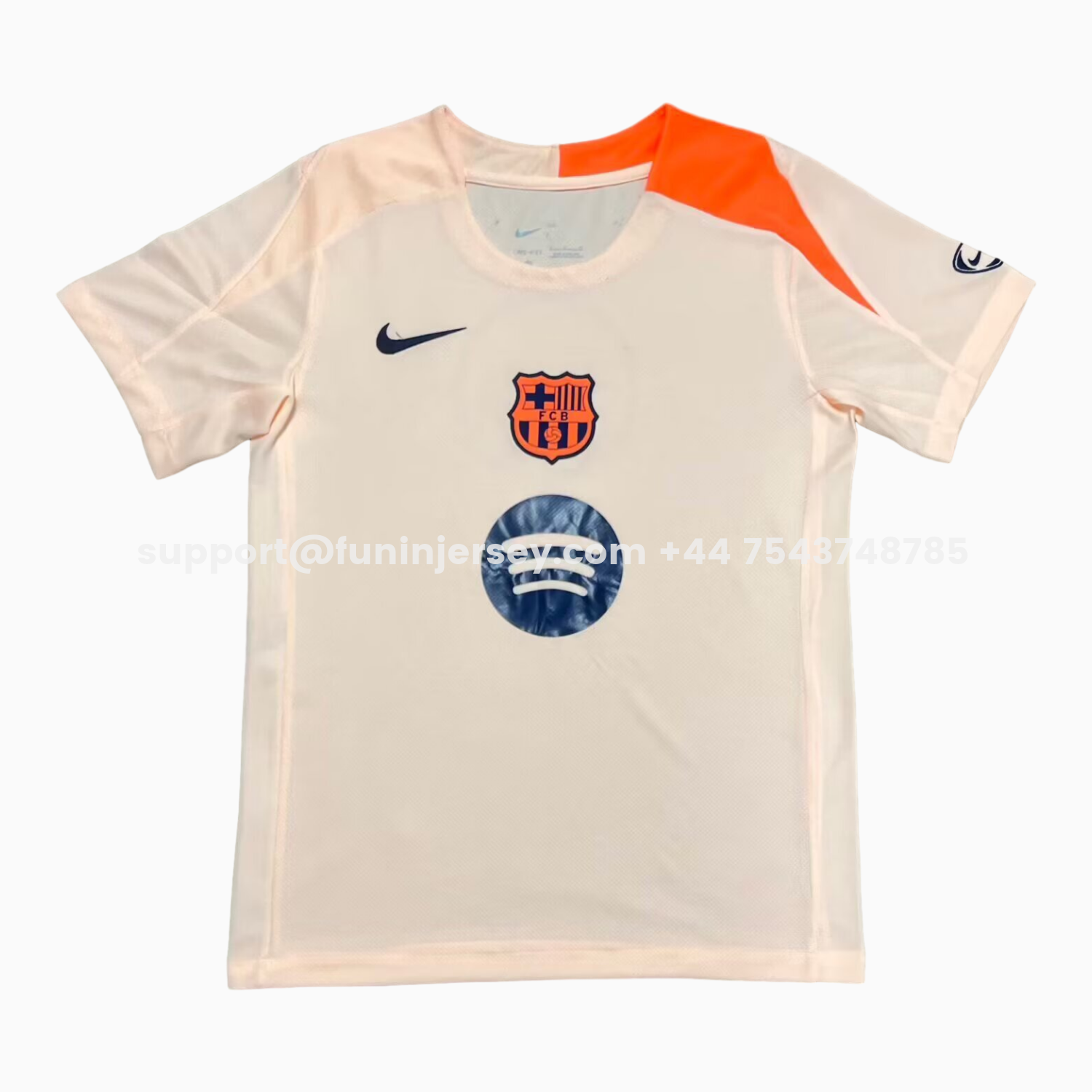 Funinjersey-Barcelona 25-26 Light Pink Training Jersey - Fans Version