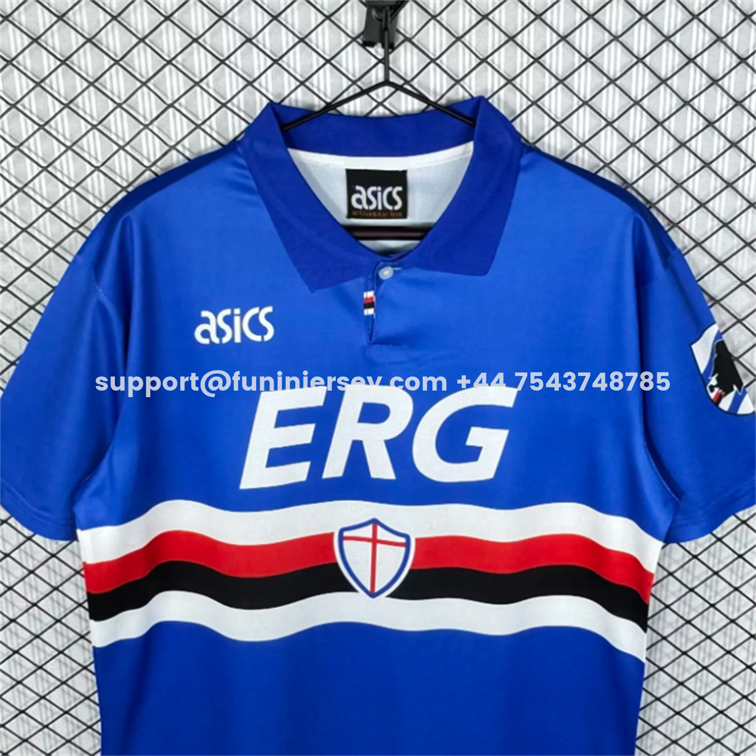 Funinjersey-Retro Sampdoria 1993-94 Home Jersey
