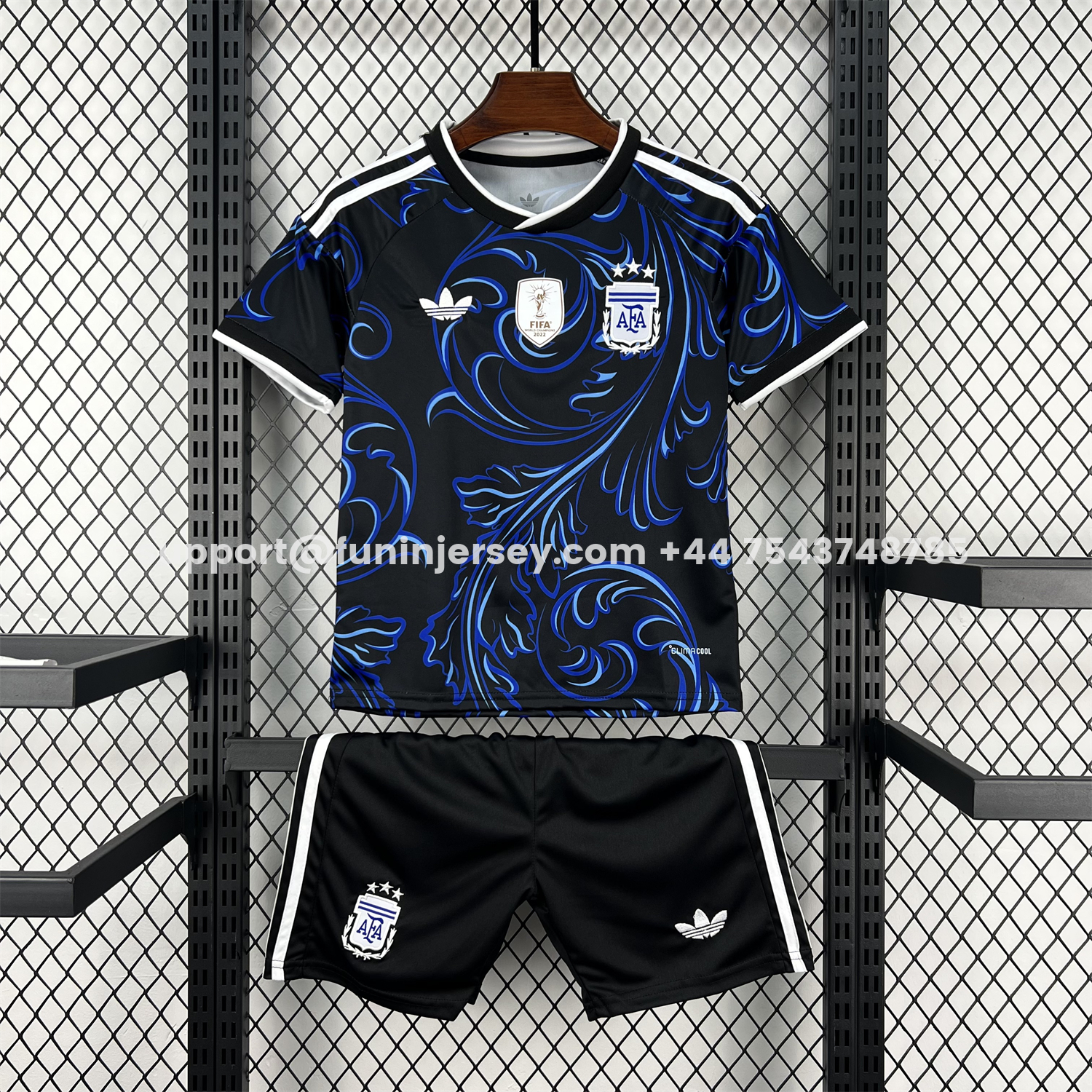 Funinjersey-Argentina 2026 Away Kids Kit