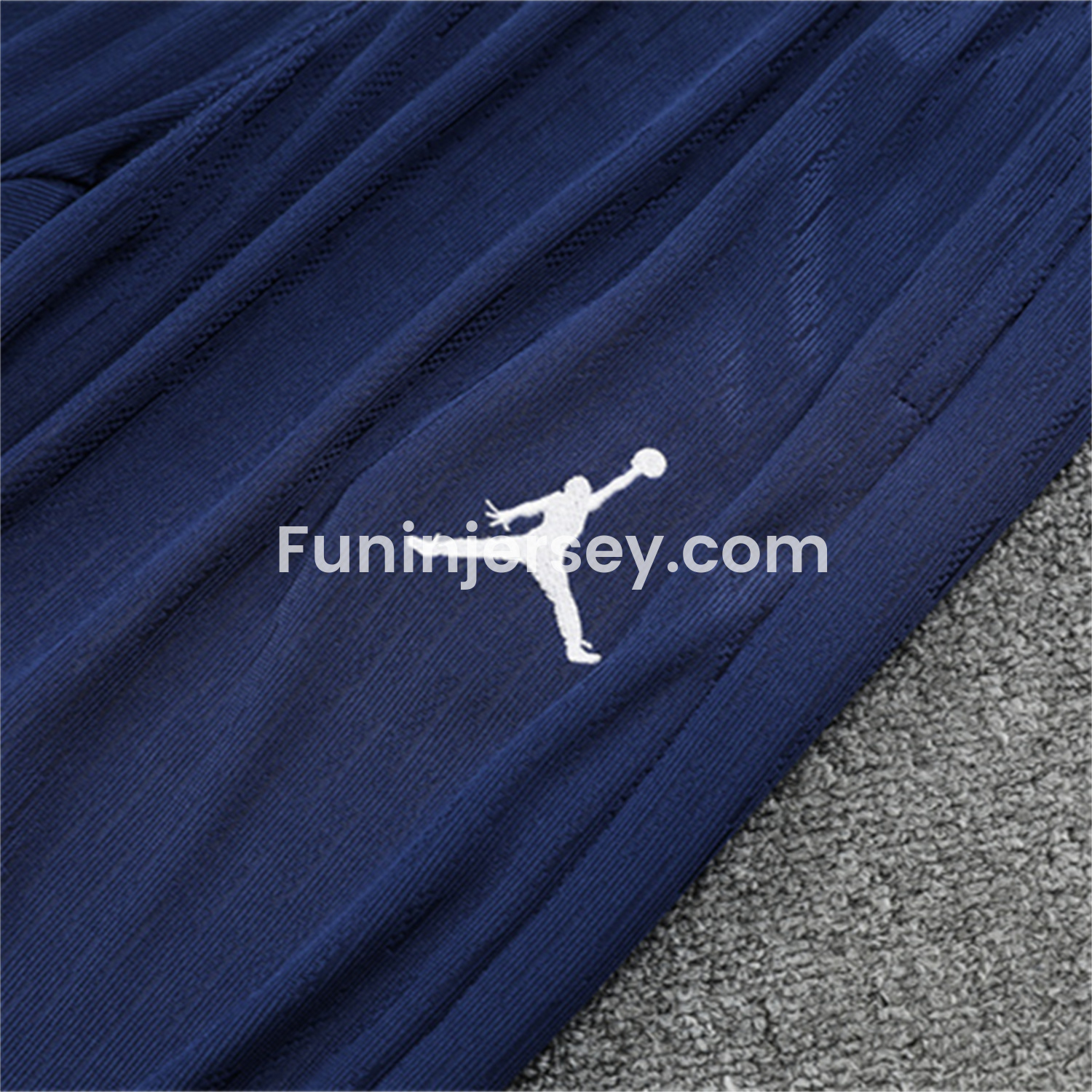 Funinjersey-Paris Saint-Germain PSG 25-26 Kid Long Sleeves Training Set - Red Top & Royal Blue Pants