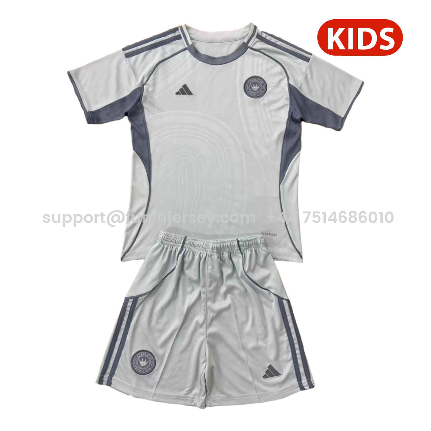 Funinjersey-Charlotte 25-26 Pre-Match Training Kids Kit