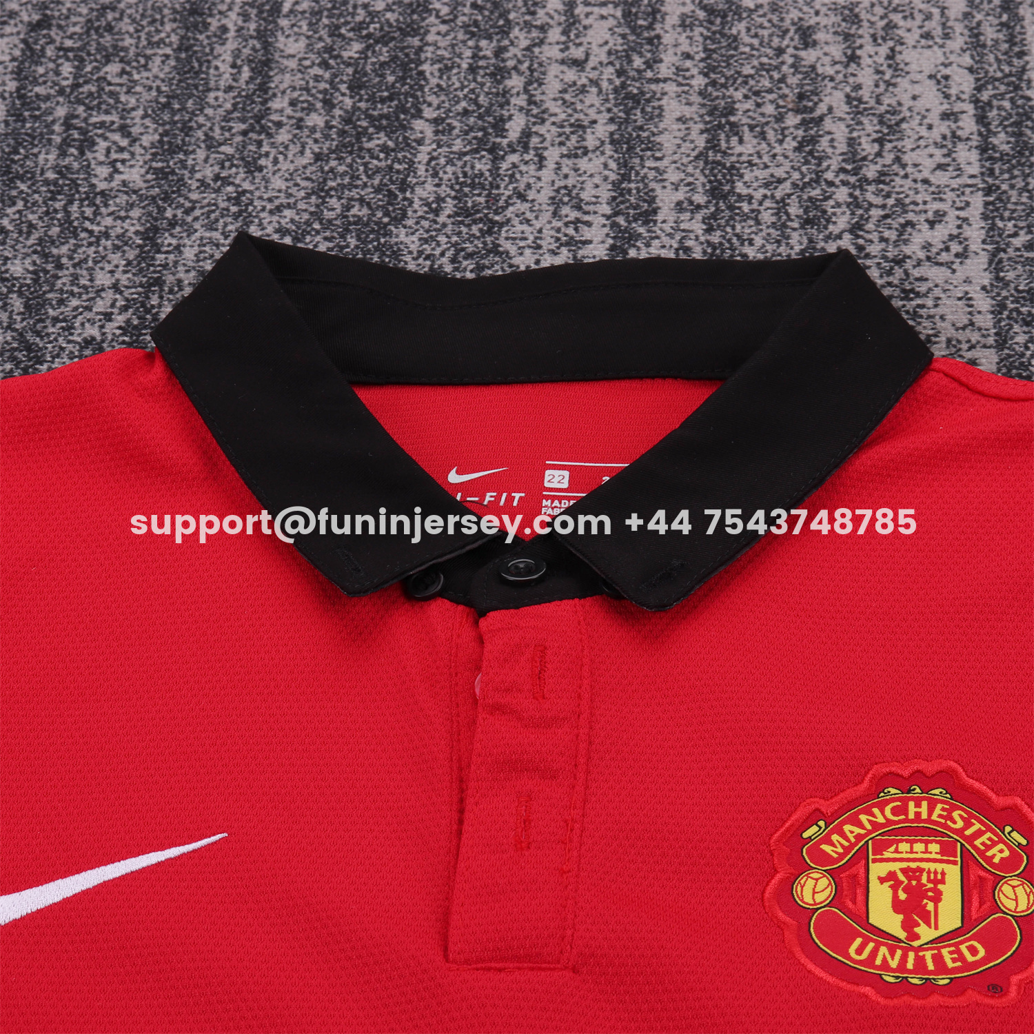Funinjersey-Retro Manchester United 2013-14 Home Kids Kit