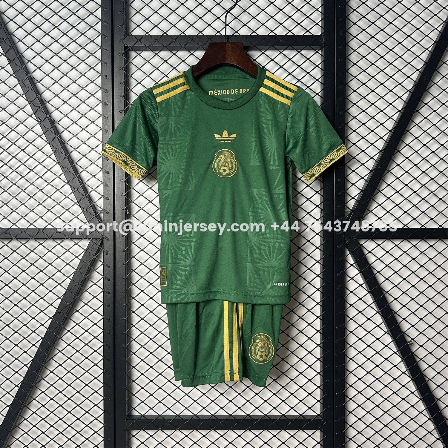 Funinjersey-Mexico 2025 Gold Cup Green Kids Kit