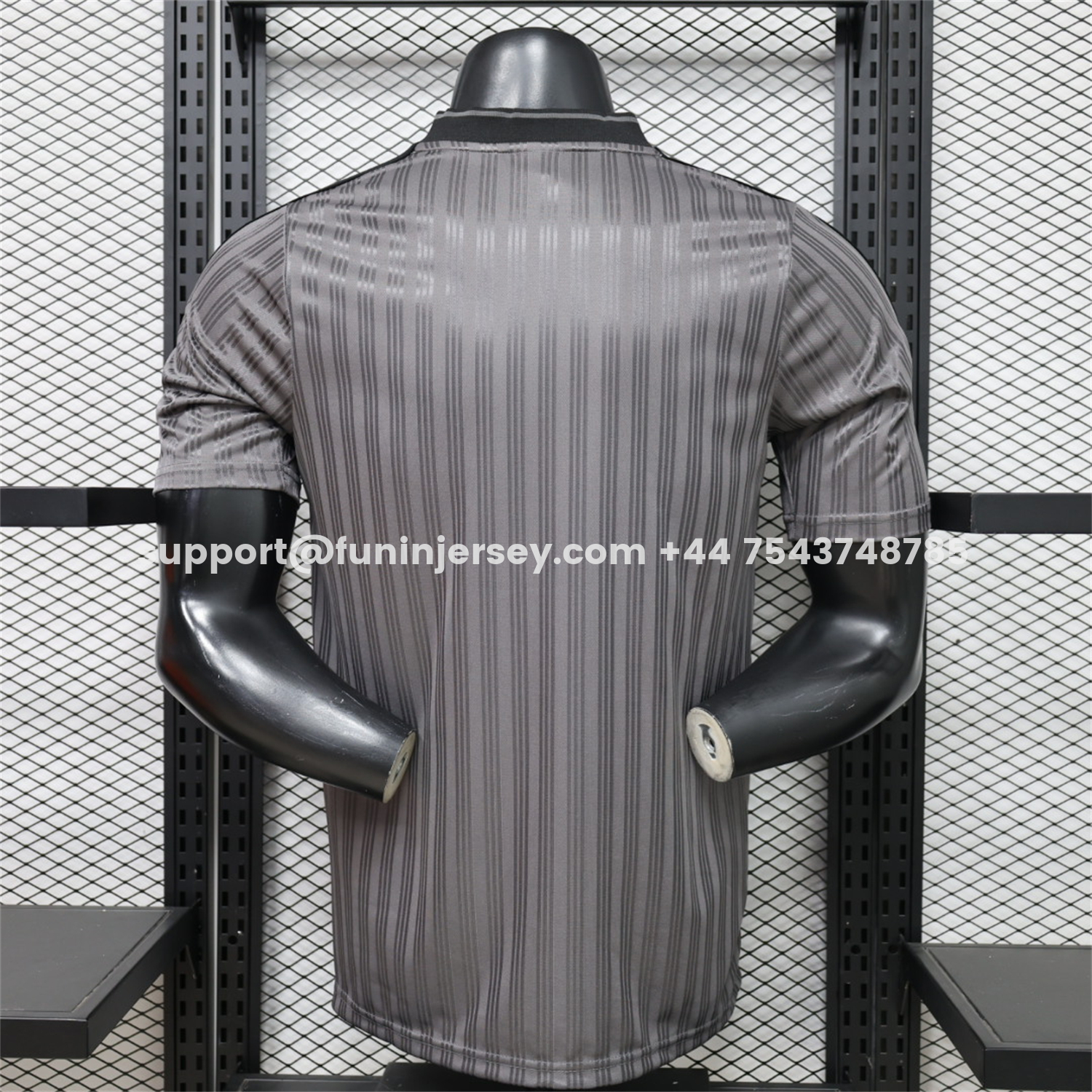 Funinjersey-Adidas 26-27 Terrace Icon Retro Casual Style Grey Jersey - Player Version