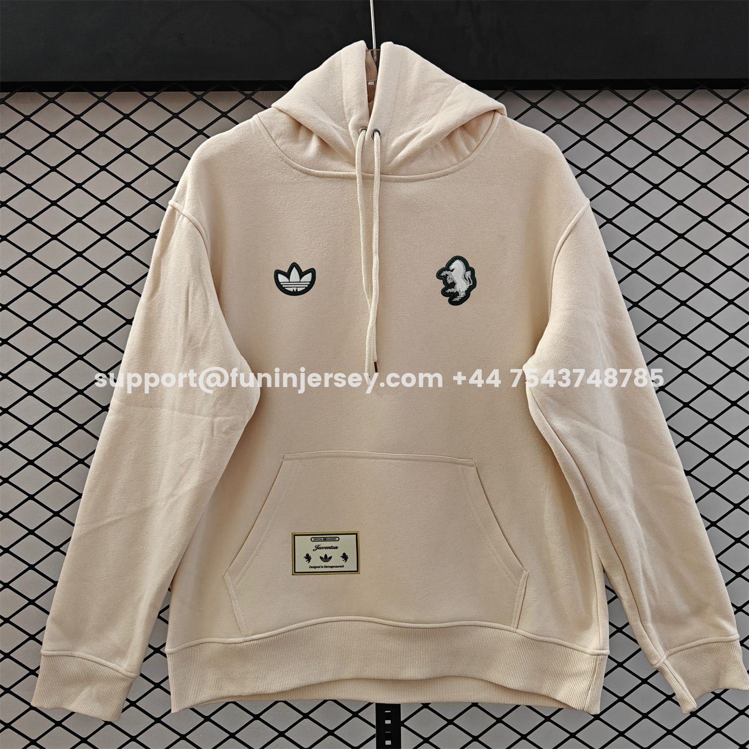 Funinjersey-Juventus 25-26 Originals Terrace Icon Unisex Pullover Hoodie