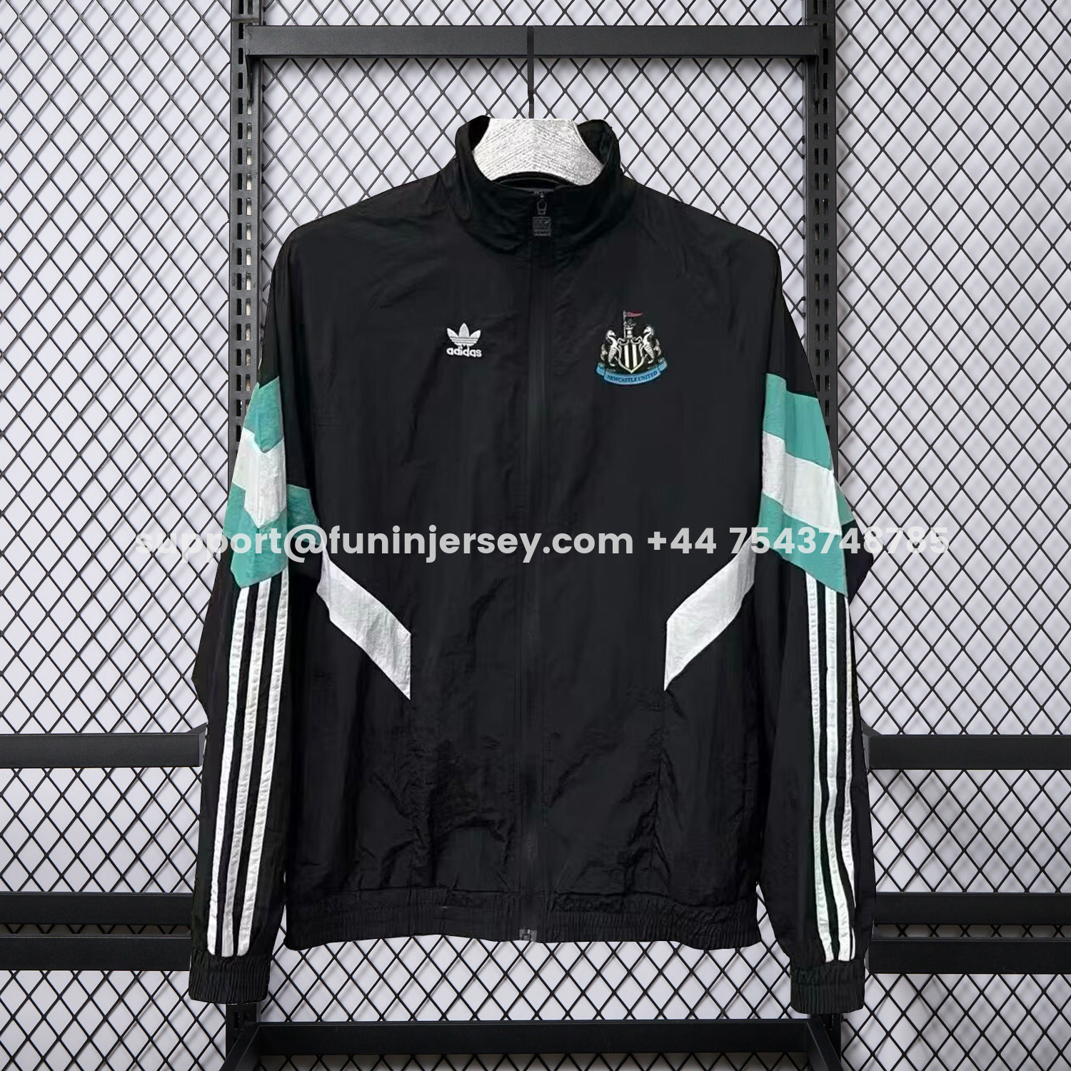 Funinjersey-Newcastle United 25-26 Windbreaker Jacket - Black And Green
