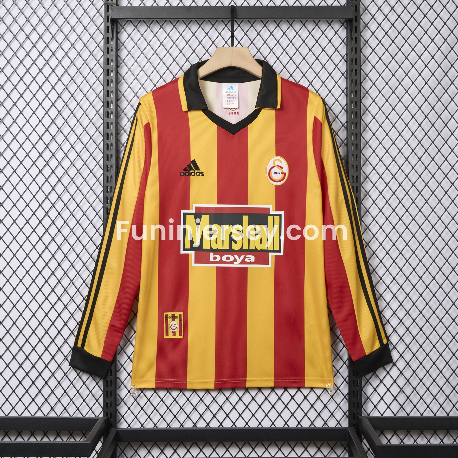 Funinjersey-Retro Galatasaray 1999-00 Home Long Sleeves Jersey