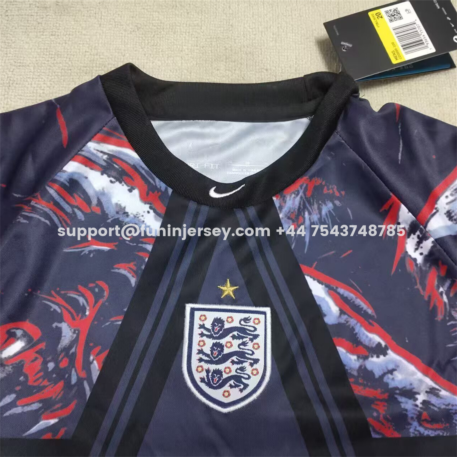 Funinjersey-England 2026 Hollywood Goalkeeper Special Kids Kit