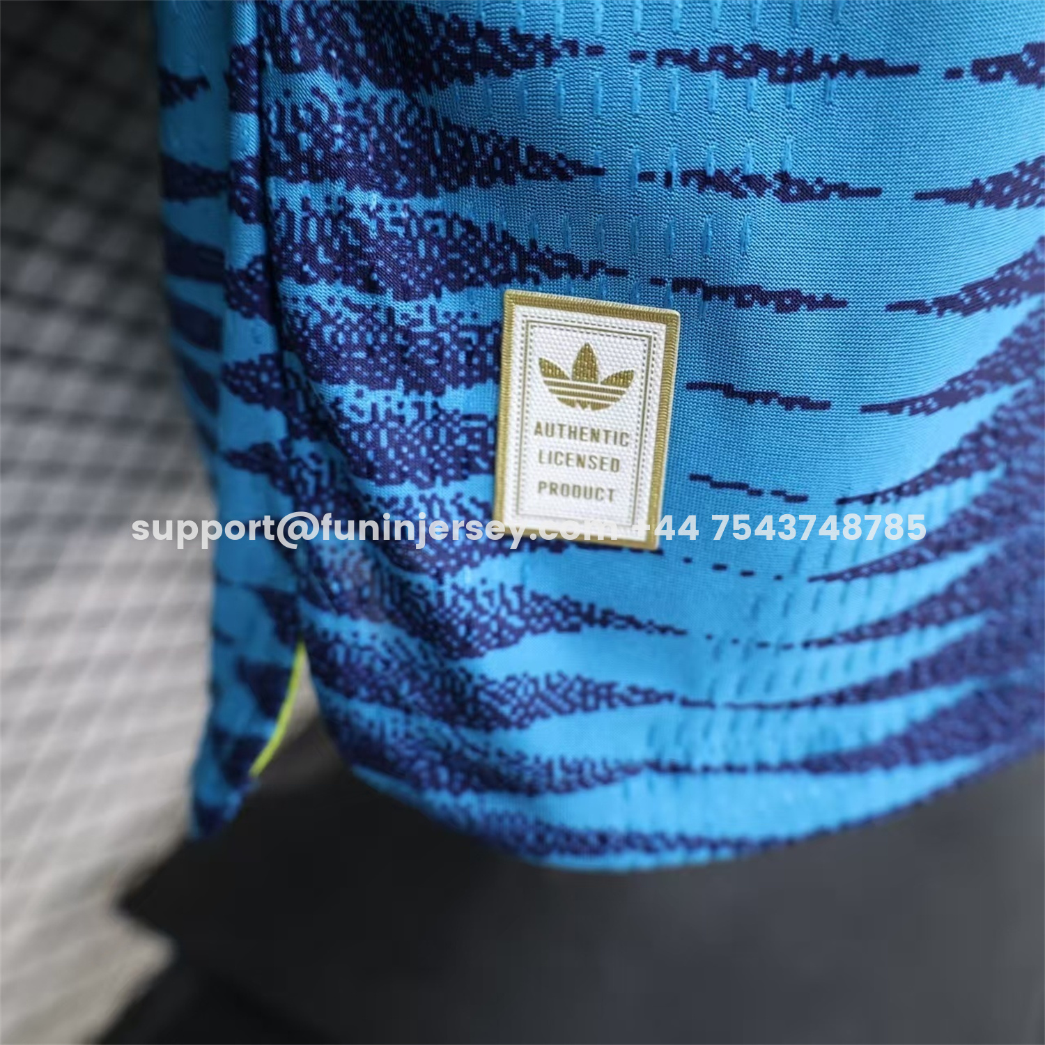 Funinjersey-Colombia 2026 Away Blue Long Sleeves Jersey - Player Version