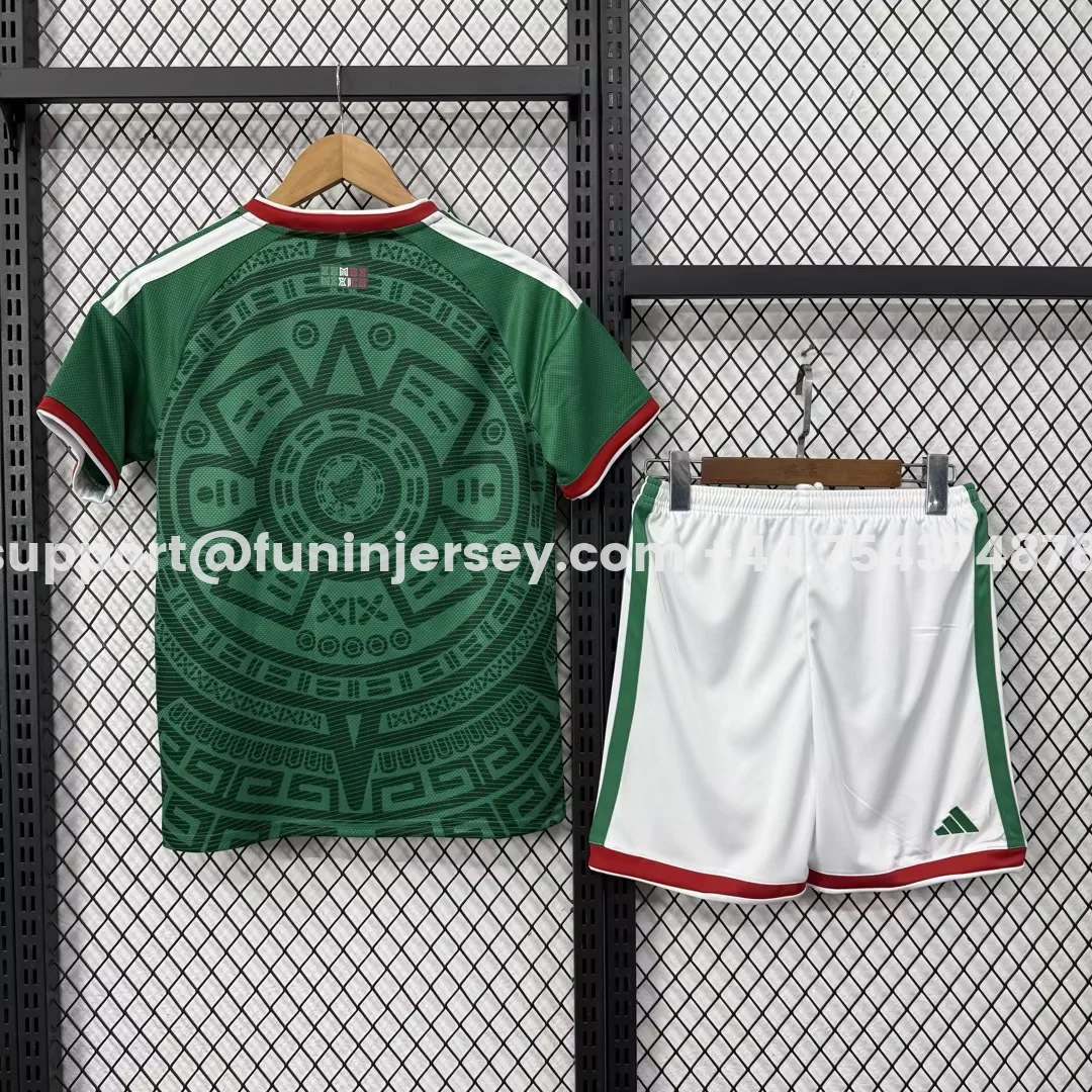 Funinjersey-Mexico 2026 Home Kids Kit