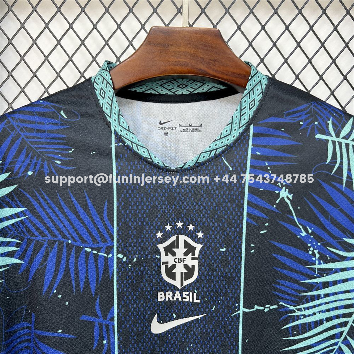 Funinjersey-Brazil 2026 Blue Leopard Special Jersey - Fans Version
