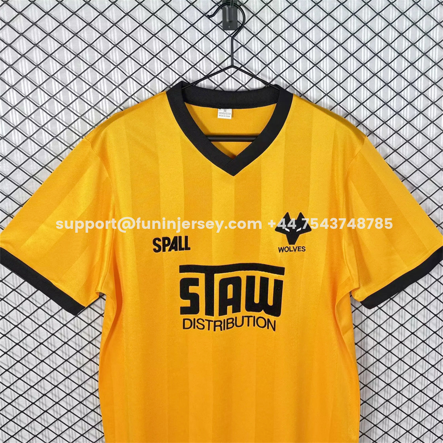 Funinjersey-Retro Wolverhampton Wanderers Wolves 1986-88 Home Jersey