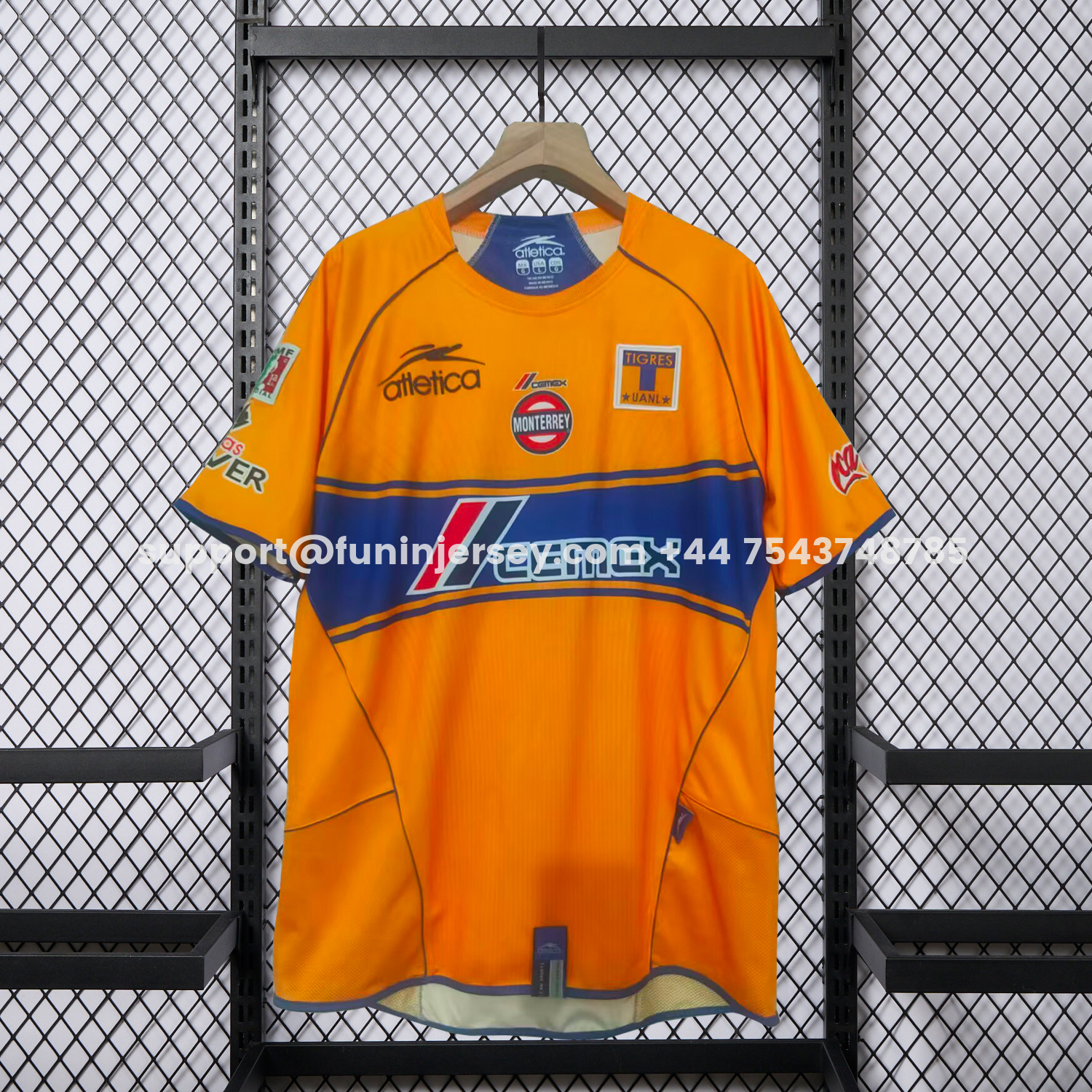 Funinjersey-Retro Tigres UANL 2005-06 Home Jersey