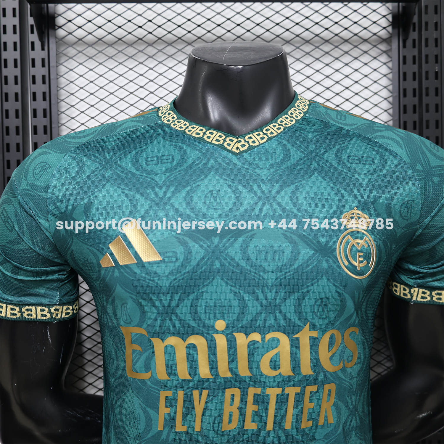 Funinjersey-Real Madrid 25-26 Dark Green Logos Special Jersey - Player Version