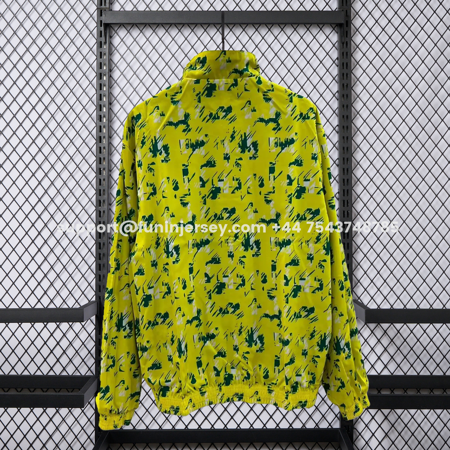 Funinjersey-Real Betis 25-26 Double Sided Reversible Windbreaker - Green & Yellow