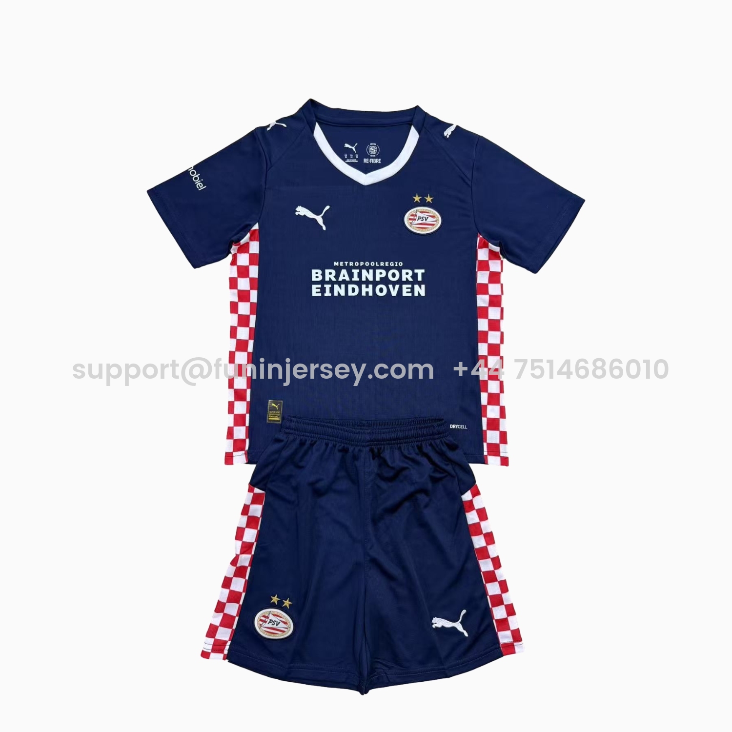 Funinjersey-PSV Eindhoven 25-26 Away Men's Adult Jersey Set - Fans Version
