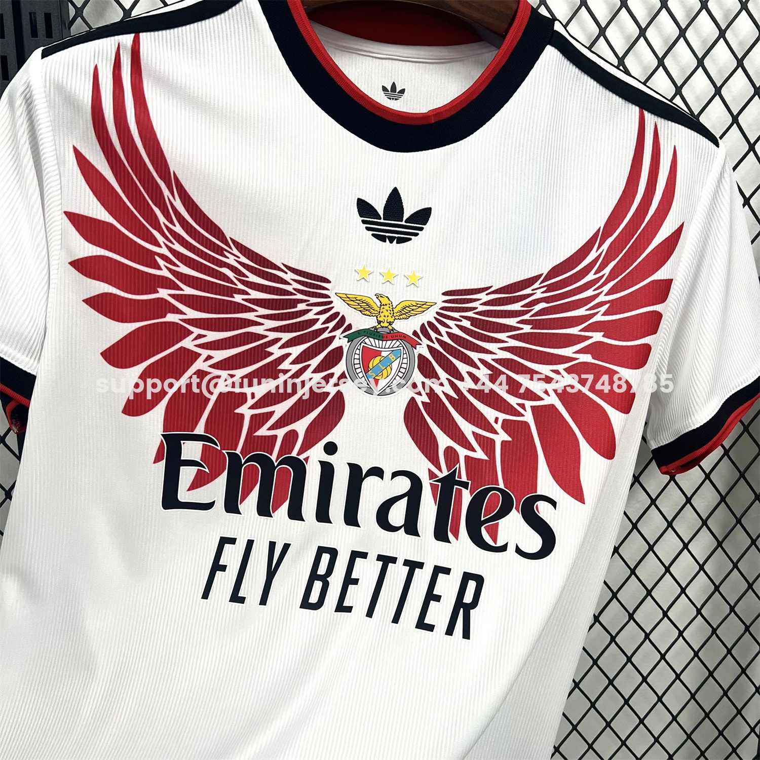 Funinjersey-Benfica 25-26 Red Wings White Special Jersey - Fans Version