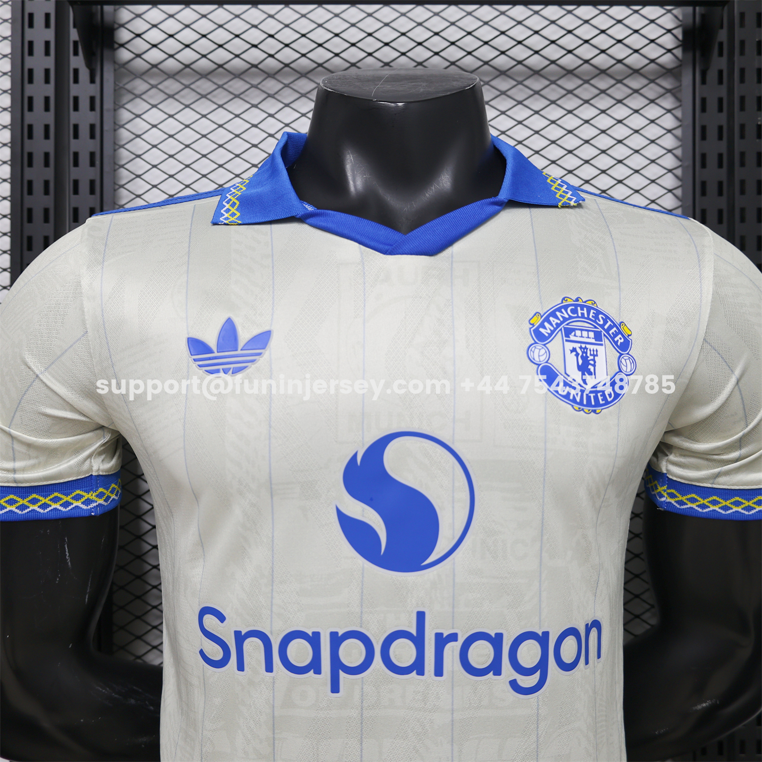 Funinjersey-Manchester United 26-27 Terrace Icon Retro Casual Style Light Color Polo Jersey - Player Version