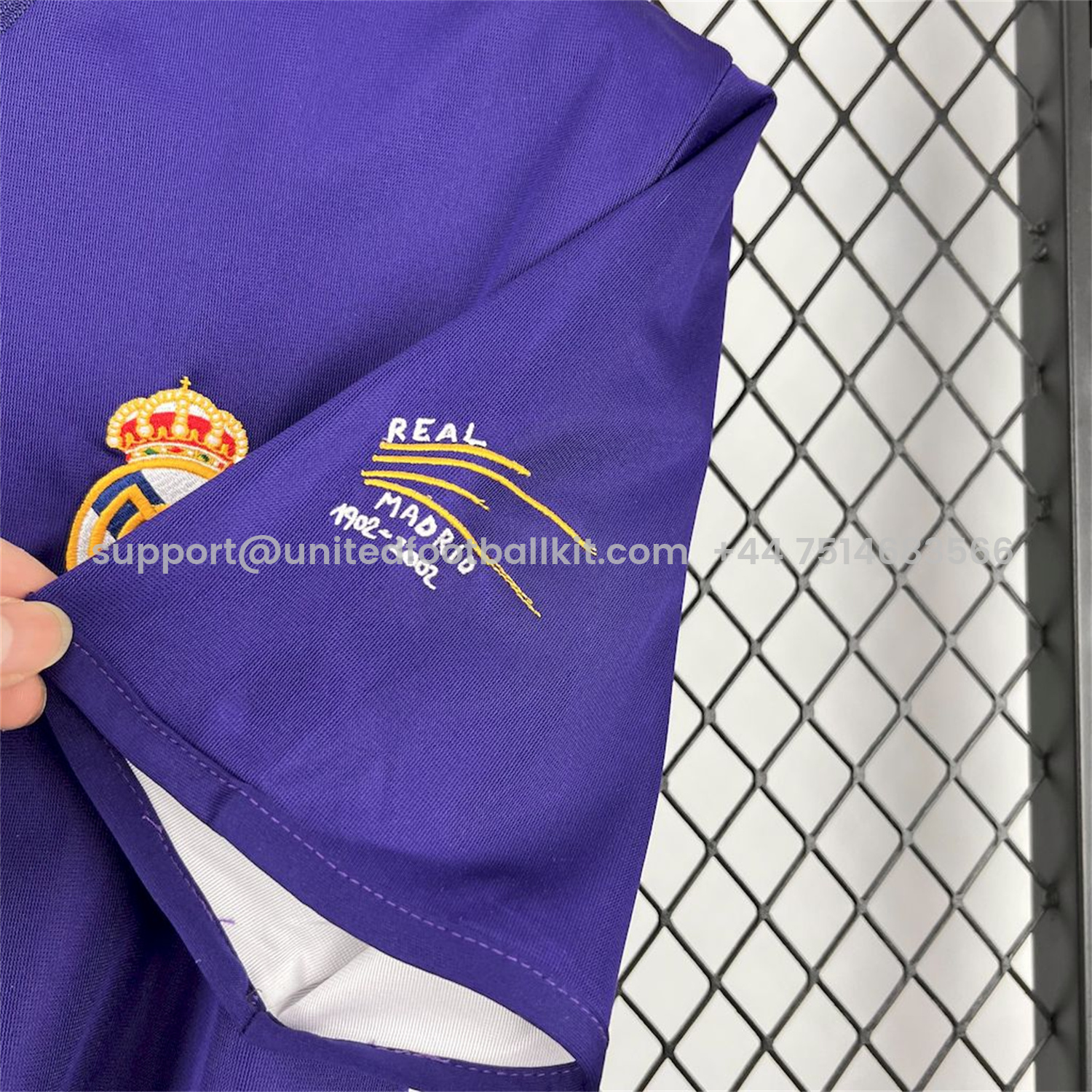 Unitedfootballkit.com | Retro Real Madrid 2002-03 Reversible Double-sided Centenary Third Unsponsored Jersey -Customize Name, Number and Patch | Worldwide Shipping