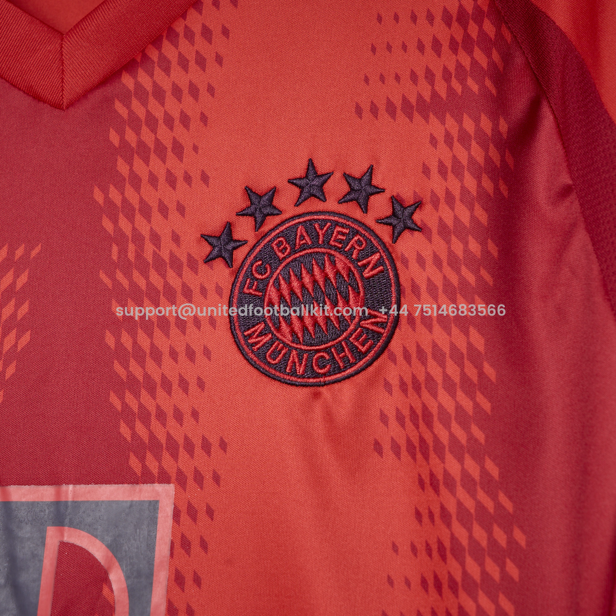 Unitedfootballkit.com | Bayern Munich 24-25 Home Long Sleeve Jersey - Fans Version -Customize Name, Number and Patch | Worldwide Shipping