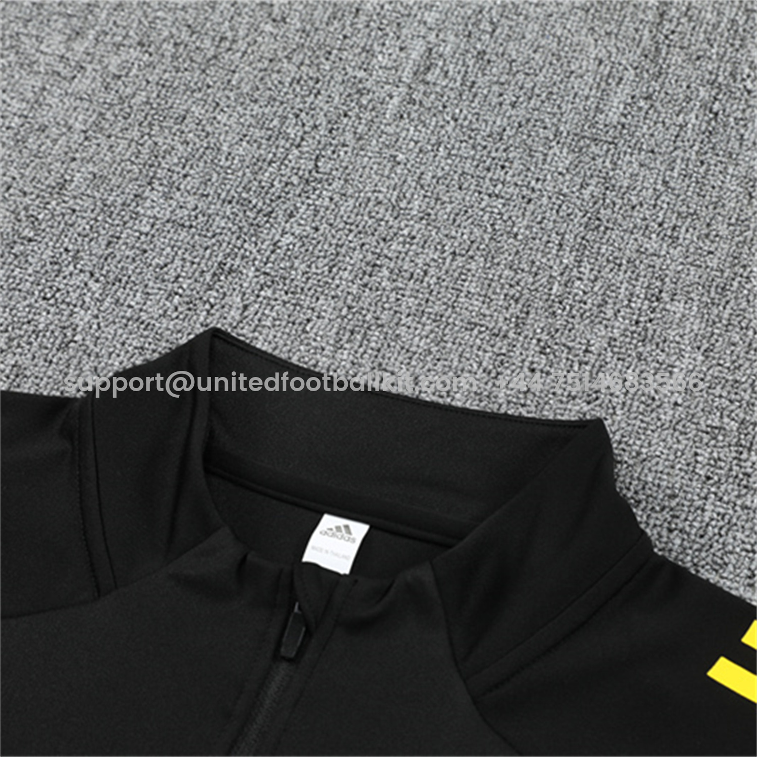 Unitedfootballkit.com | Manchester United 25-26 Long Sleeves Training Set - Black Top & Black Pants -Customize Name, Number and Patch | Worldwide Shipping