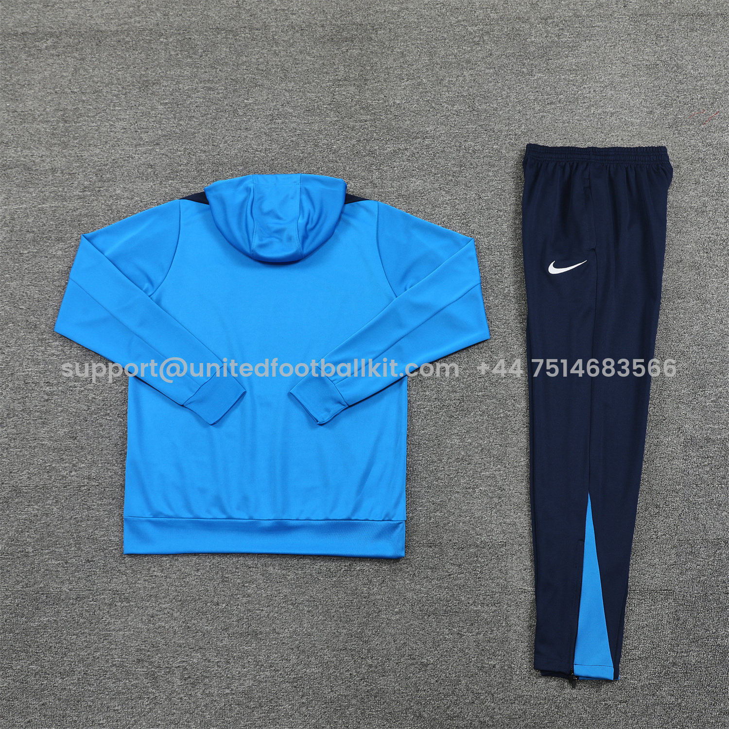 Unitedfootballkit.com | C.H.E.L.S.E.A 24-25 Training Hoodie Set - Blue Hoodie and Deep Blue Pants -Customize Name, Number and Patch | Worldwide Shipping