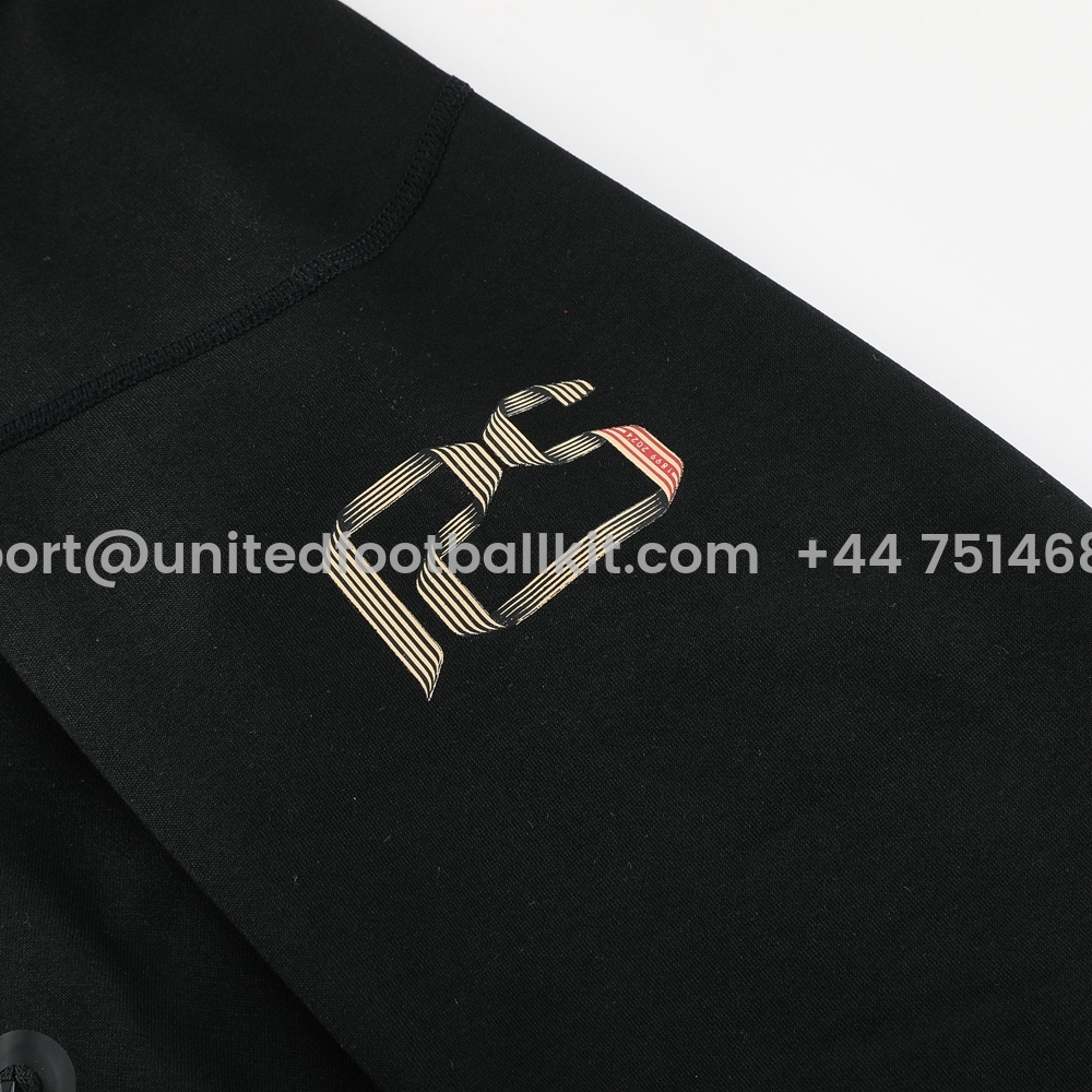Unitedfootballkit.com | Barcelona 24-25 Unsponsored Training Hoodie Set - Black Hoodie and Pants -Customize Name, Number and Patch | Worldwide Shipping