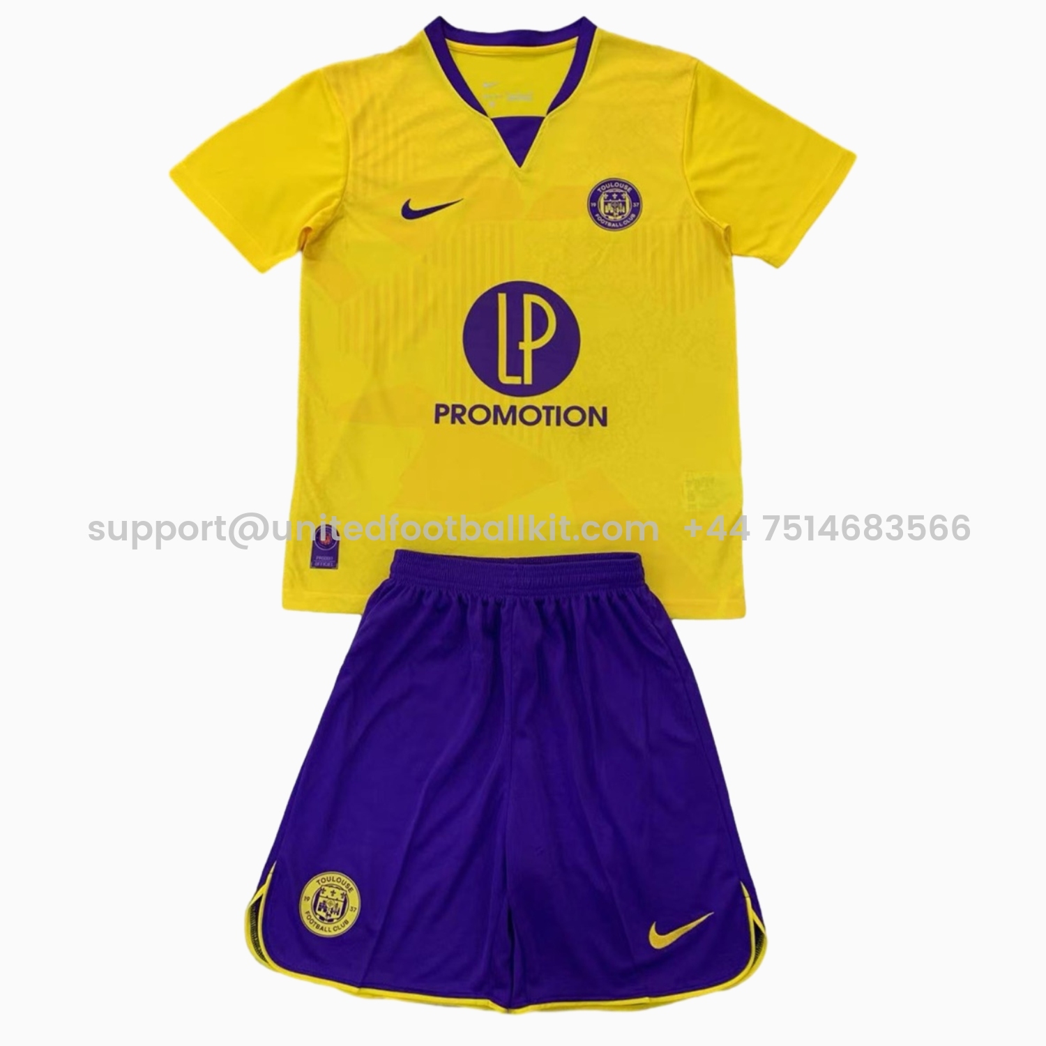 Unitedfootballkit.com | Toulouse 24-25 Away Men's Adult Jersey Set - Fans Version -Customize Name, Number and Patch | Worldwide Shipping