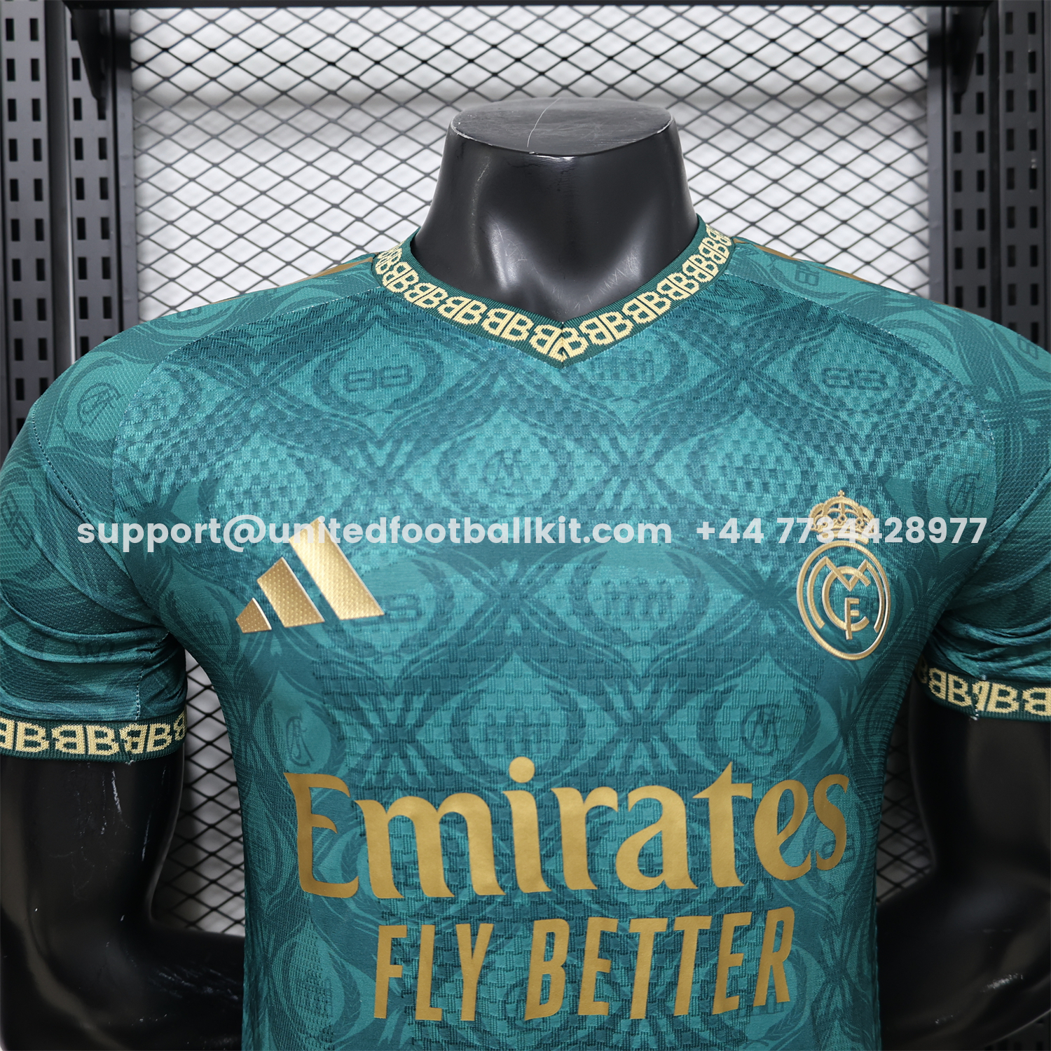 Unitedfootballkit.com | Real Madrid 25-26 Dark Green Logos Special Jersey - Player Version -Customize Name, Number and Patch | Worldwide Shipping