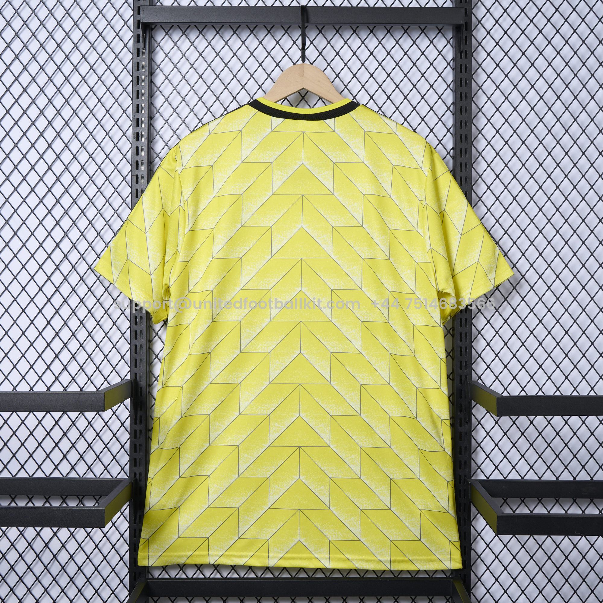 Unitedfootballkit.com | Dortmund Retro 1988 Home Shirt -Customize Name, Number and Patch | Worldwide Shipping