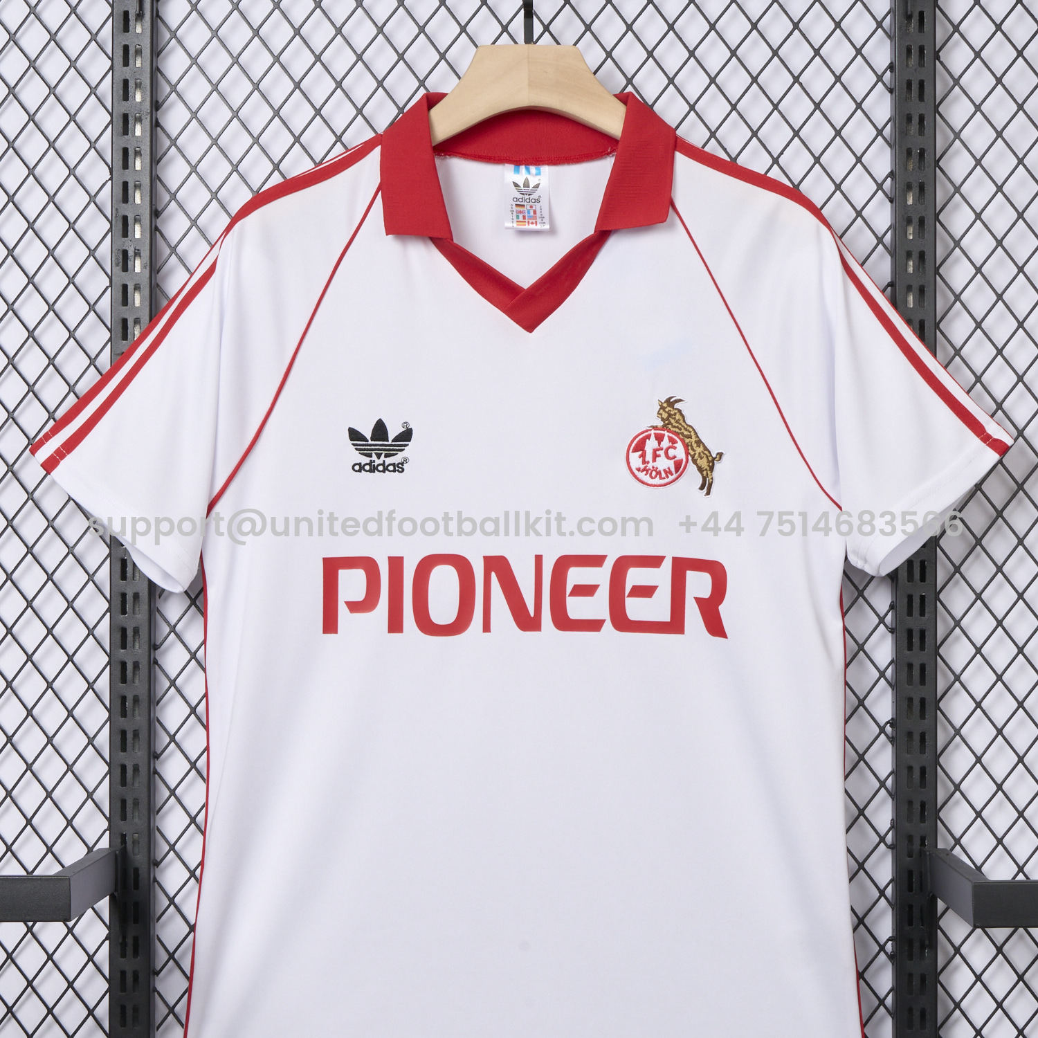 Unitedfootballkit.com | Retro 1. FC Köln 1980-81 Home Jersey -Customize Name, Number and Patch | Worldwide Shipping