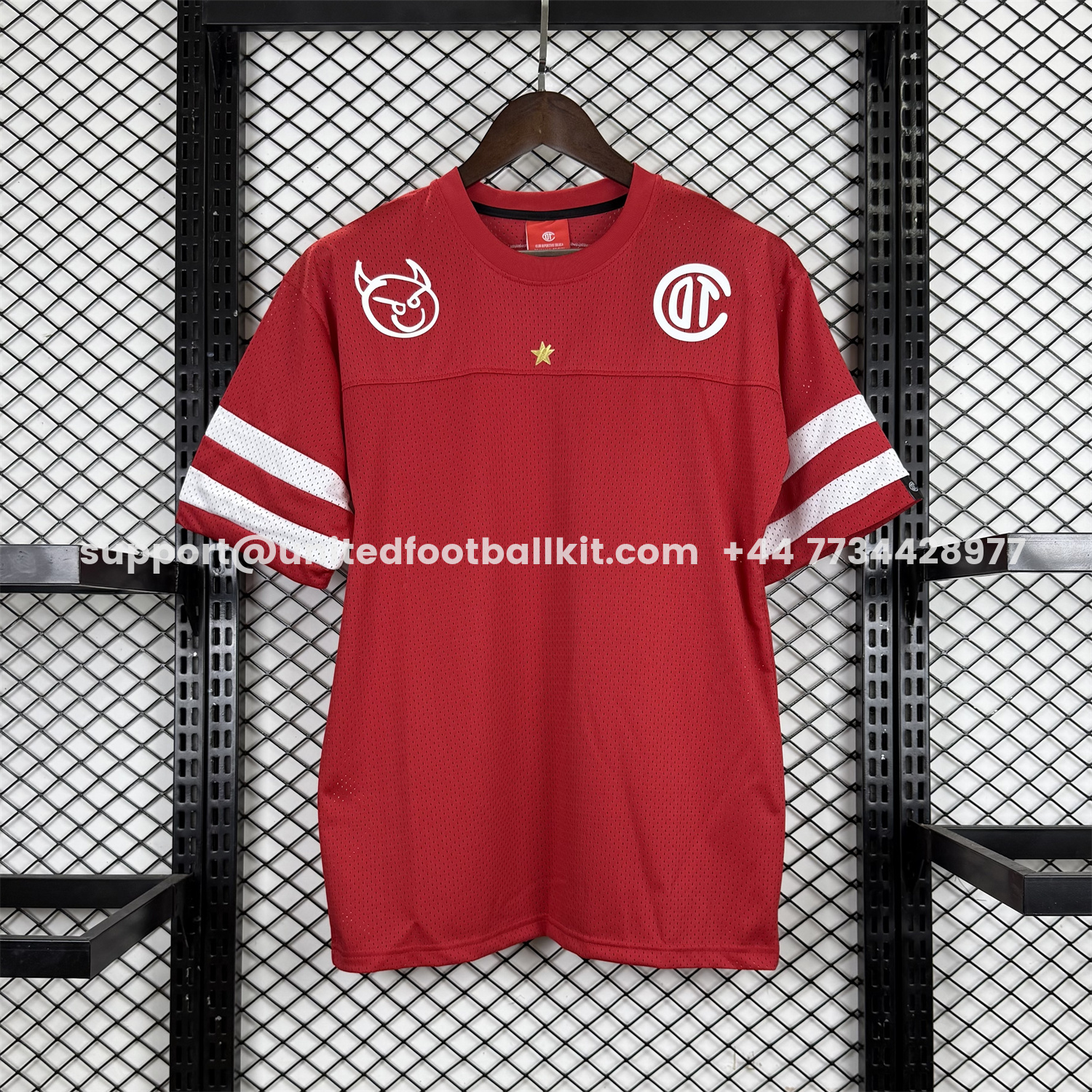 Unitedfootballkit.com | Toluca 25-26 Red Baseball Jersey -Customize Name, Number and Patch | Worldwide Shipping