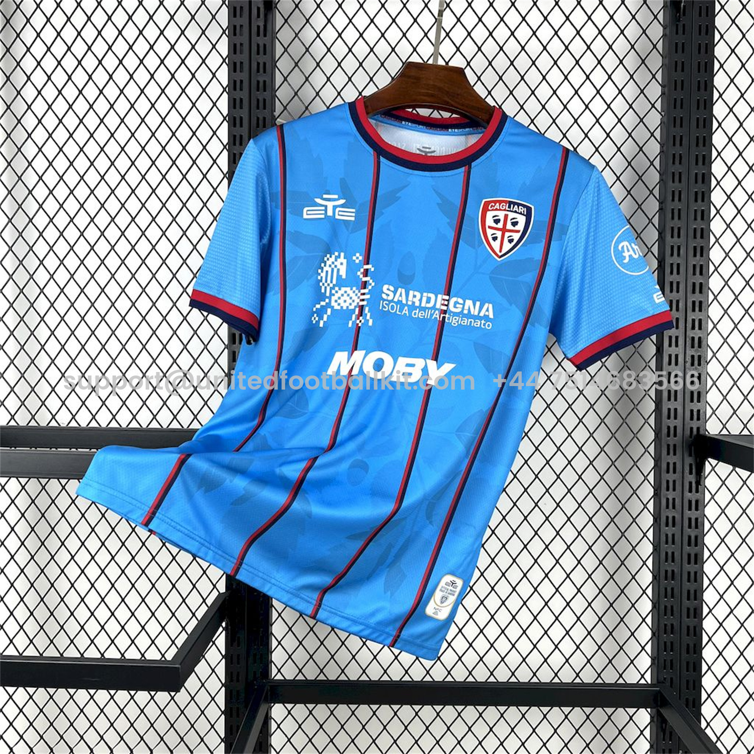 Unitedfootballkit.com | Cagliari Calcio 25-26 Third Jersey - Fans Version -Customize Name, Number and Patch | Worldwide Shipping