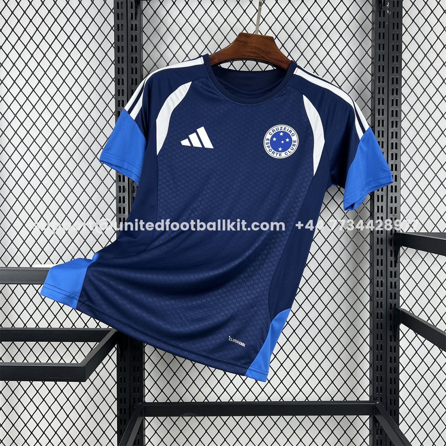 Unitedfootballkit.com | Cruzeiro 25-26 Pre-Match Dark Blue Jersey - Fans Version -Customize Name, Number and Patch | Worldwide Shipping