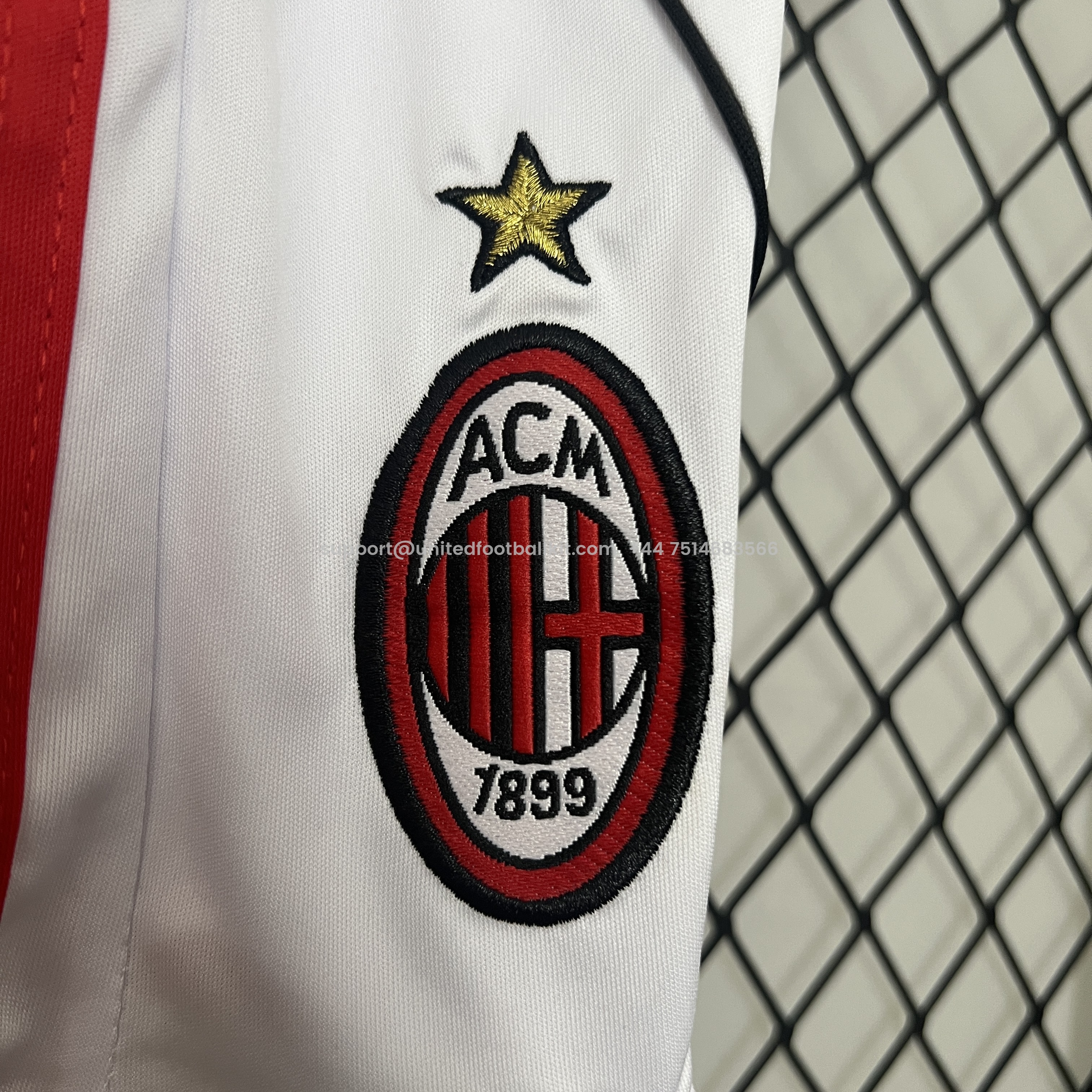 Unitedfootballkit.com | Retro AC Milan 2006-07 Away Stadium Kids Kit - Champions League Final -Customize Name, Number and Patch | Worldwide Shipping